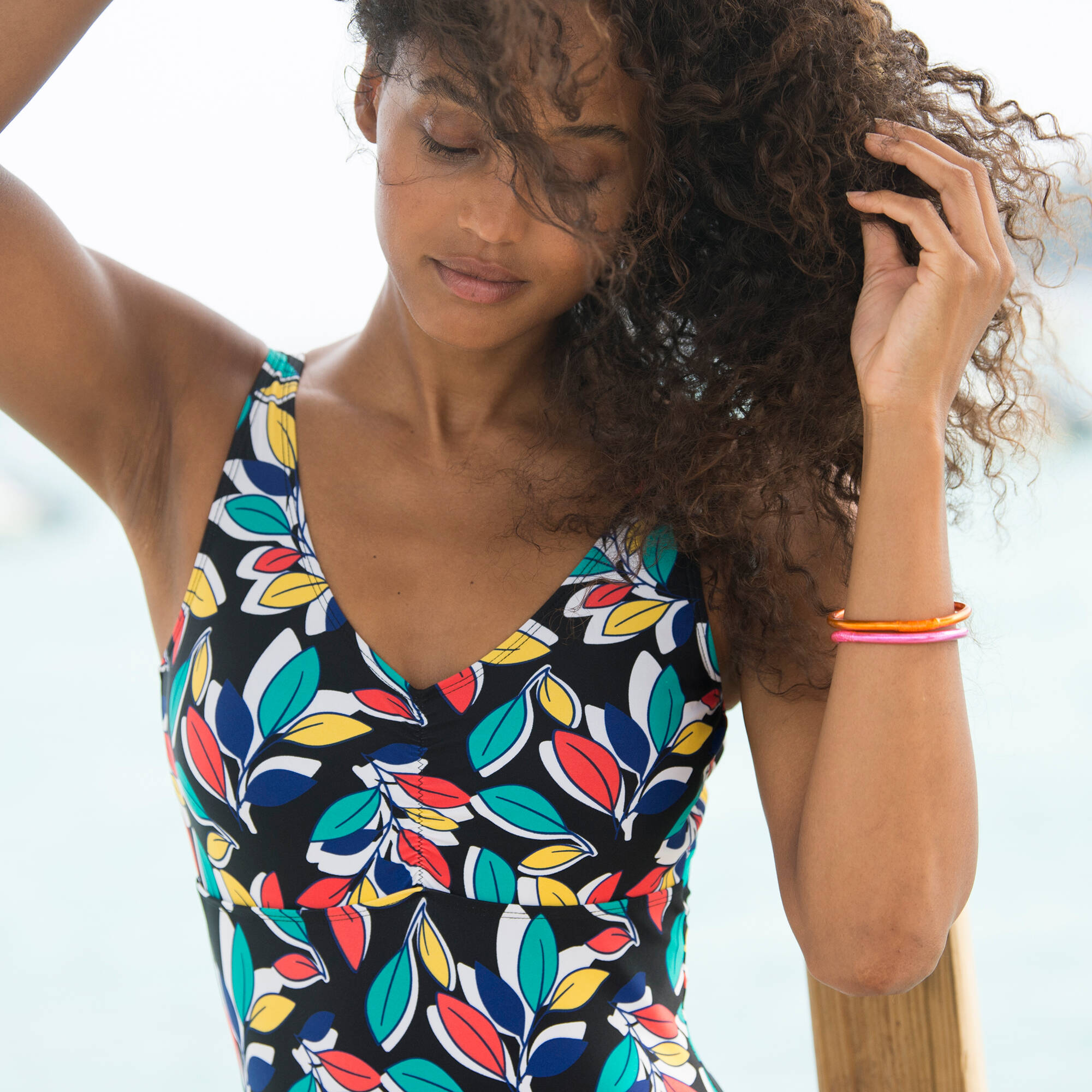 Maillot de Bain Fille Tankini Enfant Deux pièces de Style de Hawai et