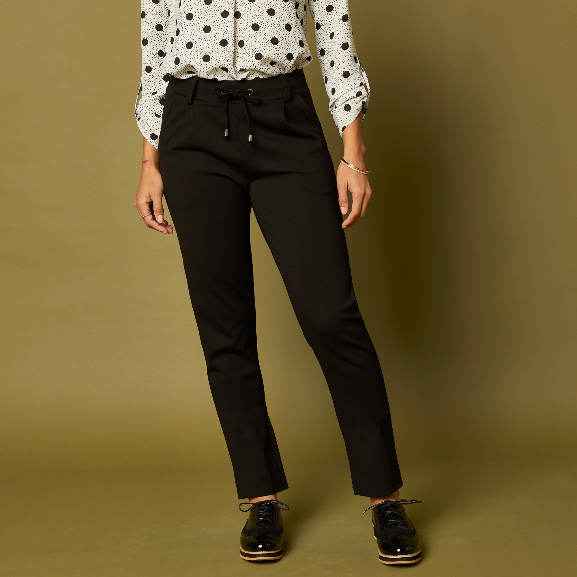 Pantalon Chino Uni, Maille Milano - Blancheporte