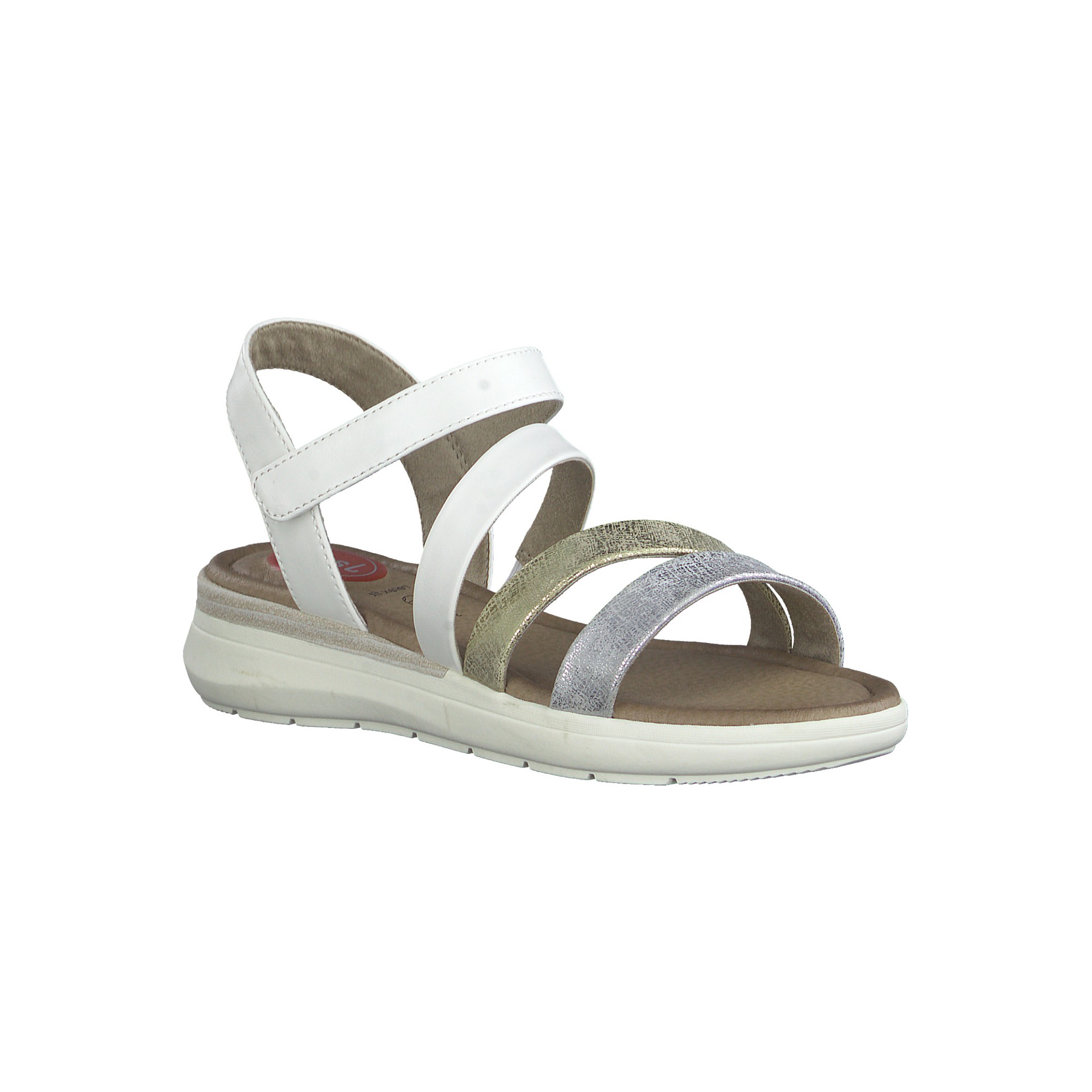 Sandales multibrides scratchées cheville - 40 - Blanc - Jana