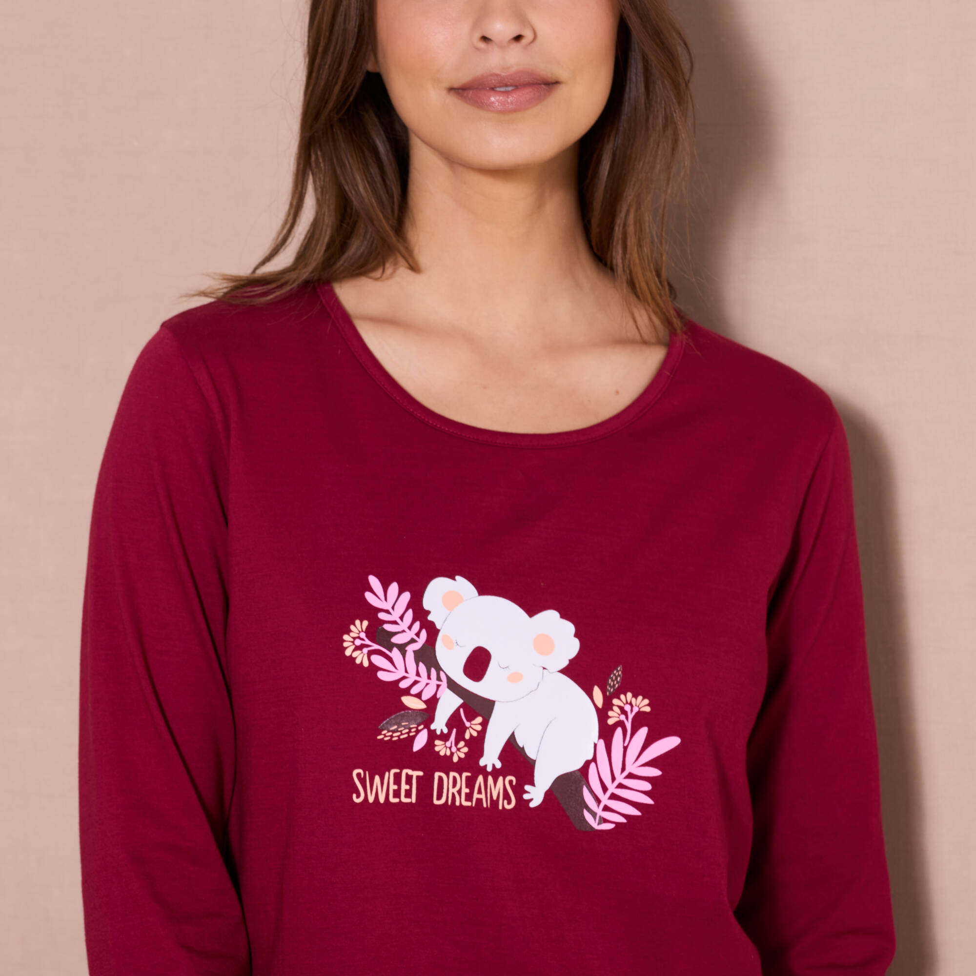 Pyjama manches longues motif koala - Blancheporte 20$