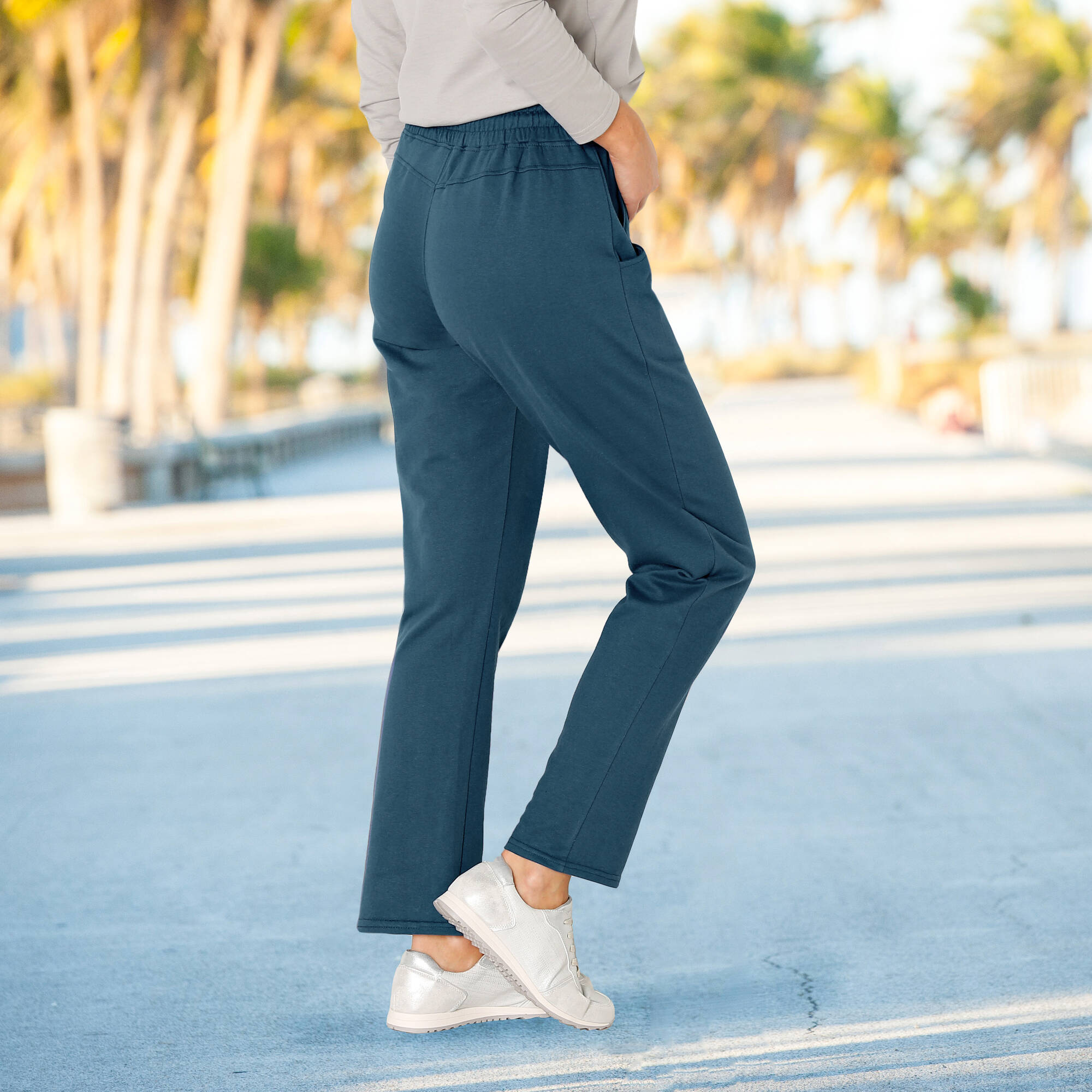 Pantalon jogpant ceinture elastiquee molleton