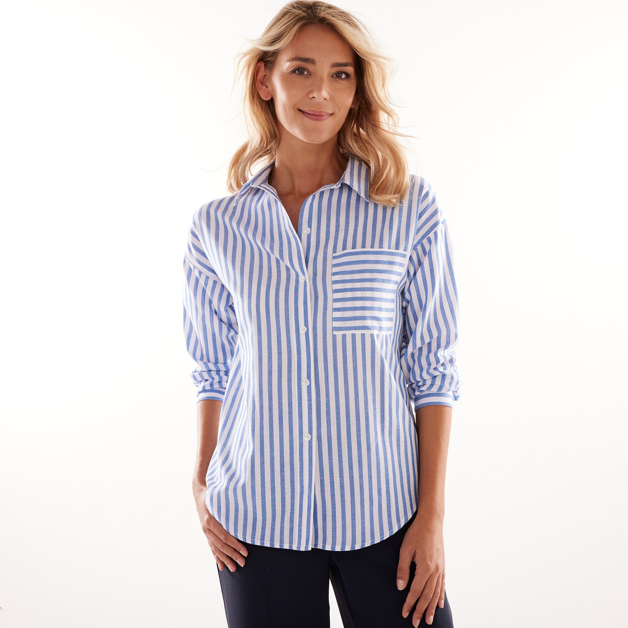 Chemise Oversize Rayée - Blancheporte