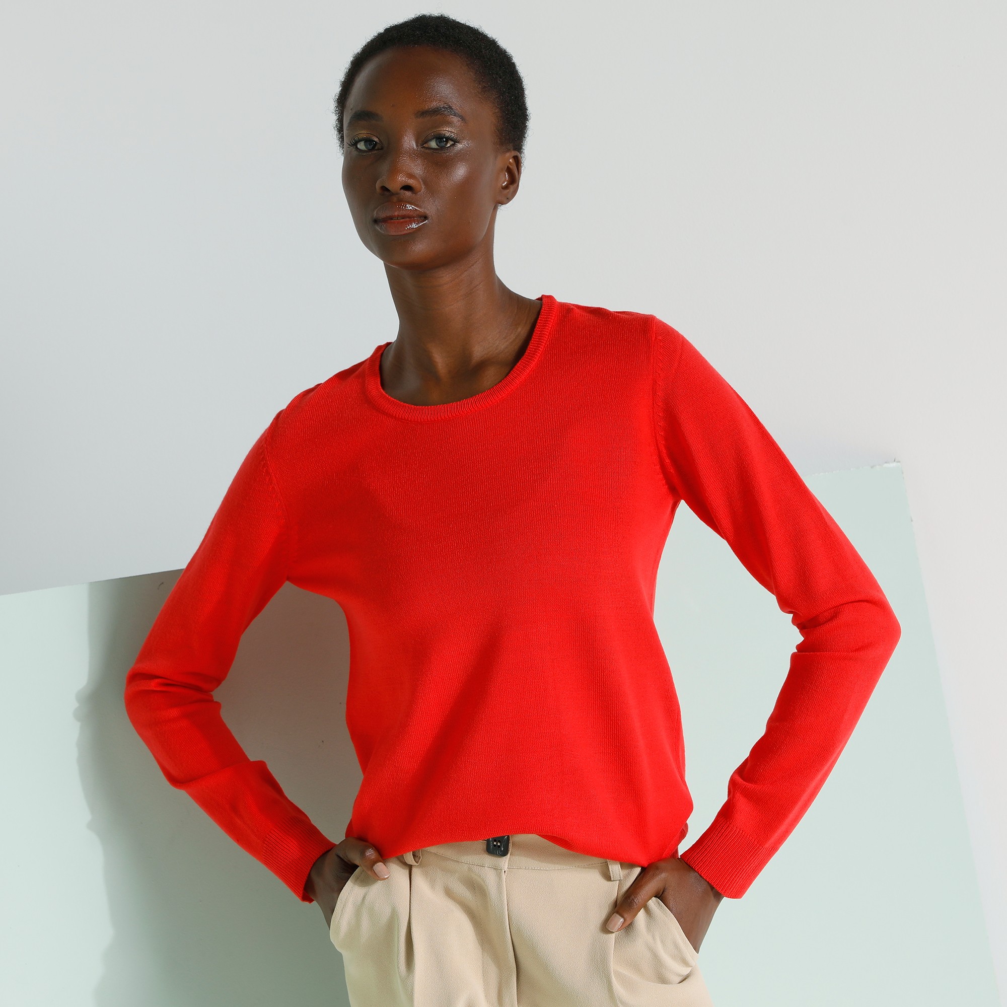 Pull Col Rond Uni - Blancheporte