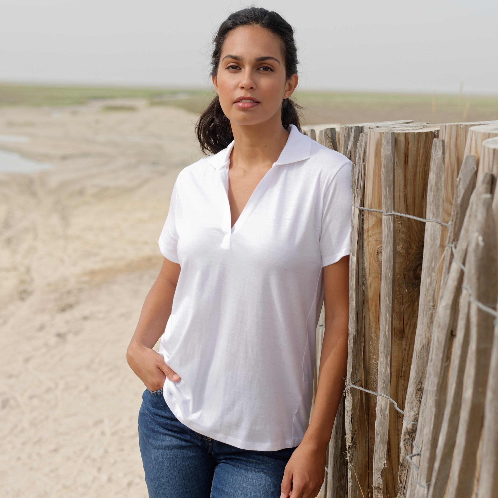 Polo Manches Courtes, Maille Jersey - Blancheporte