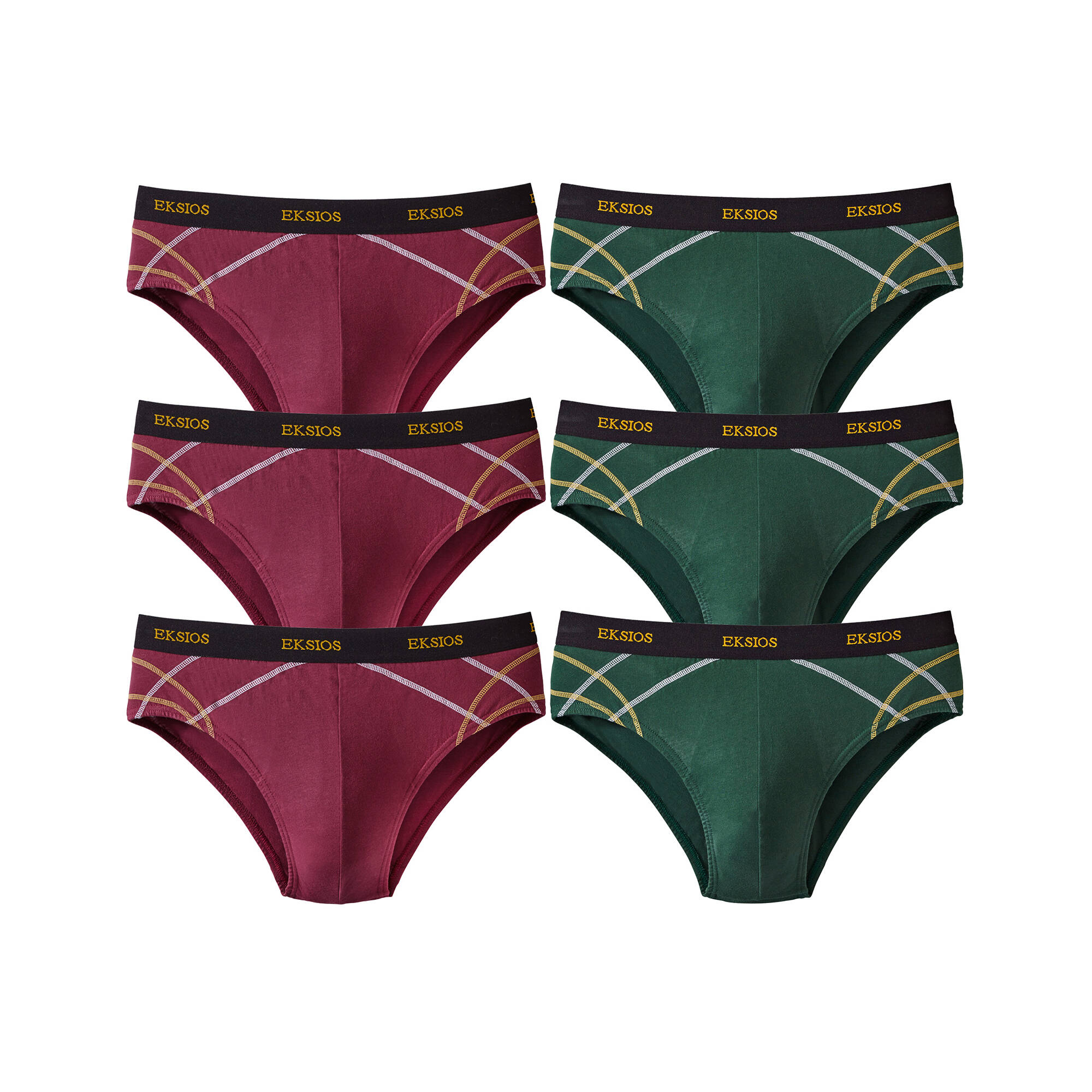 Slip fermé élastiqué surpiqué taille confort - lot de 6 - Blancheporte