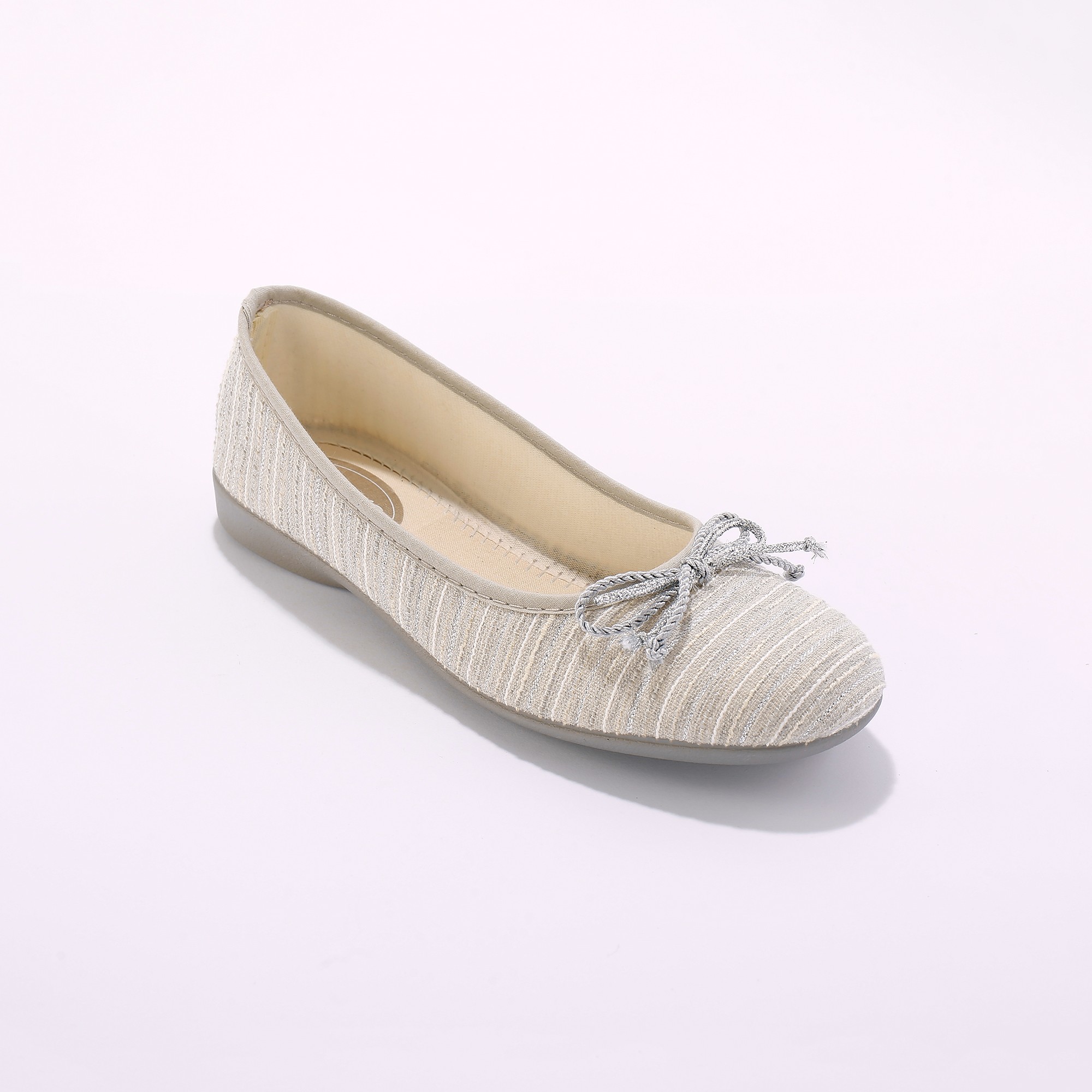 Ballerines Noeud Fantaisie En Toile - Blancheporte