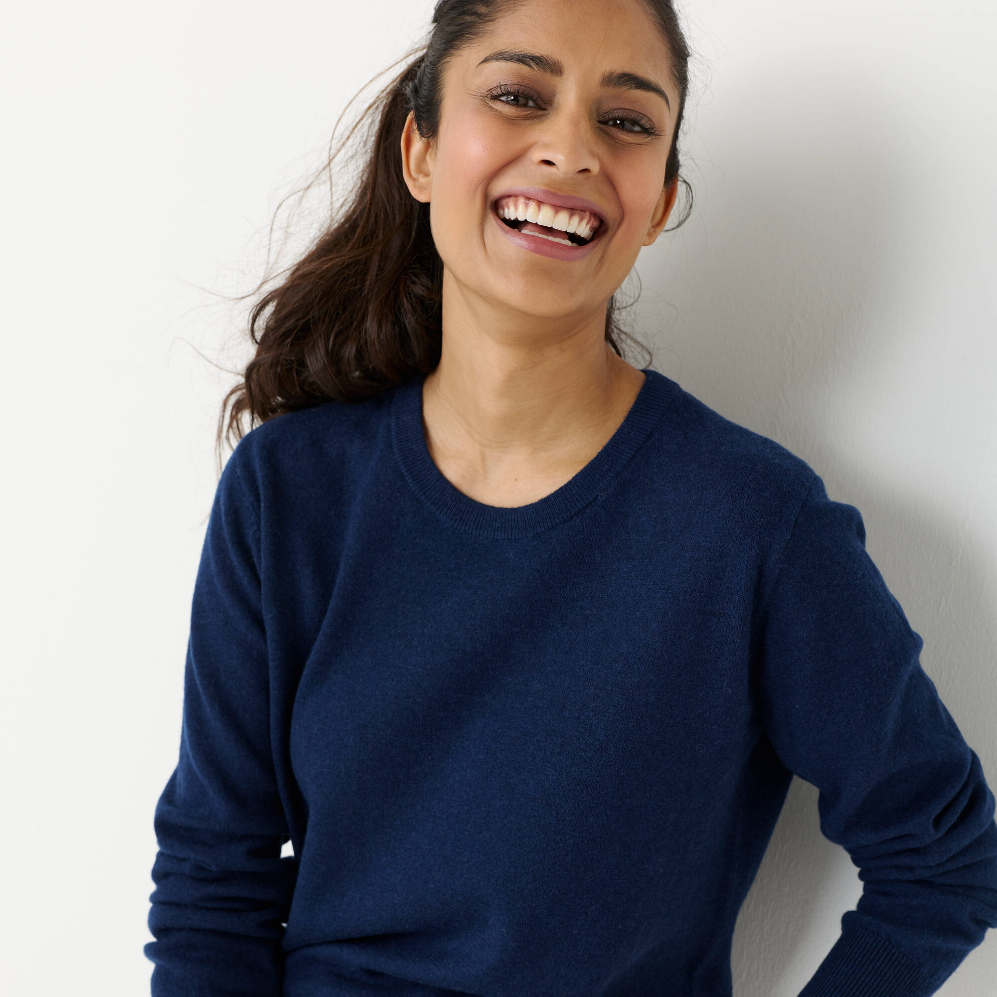 Pull col rond laine dagneau - Blancheporte 43$