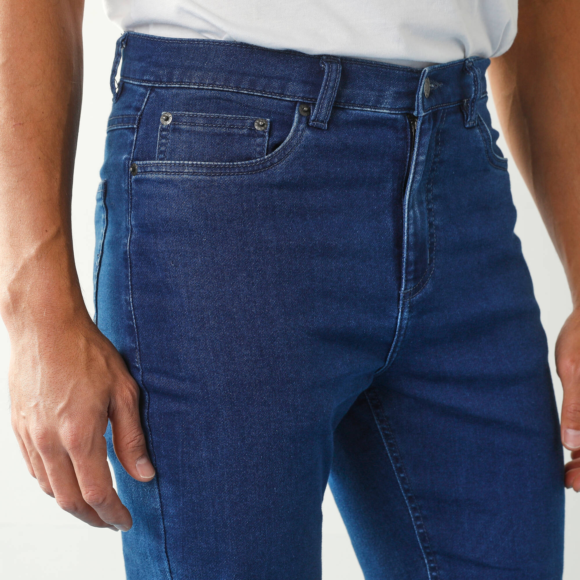 Pantalon effet jean denim lger ultra stretch - L28 - Blancheporte 40$