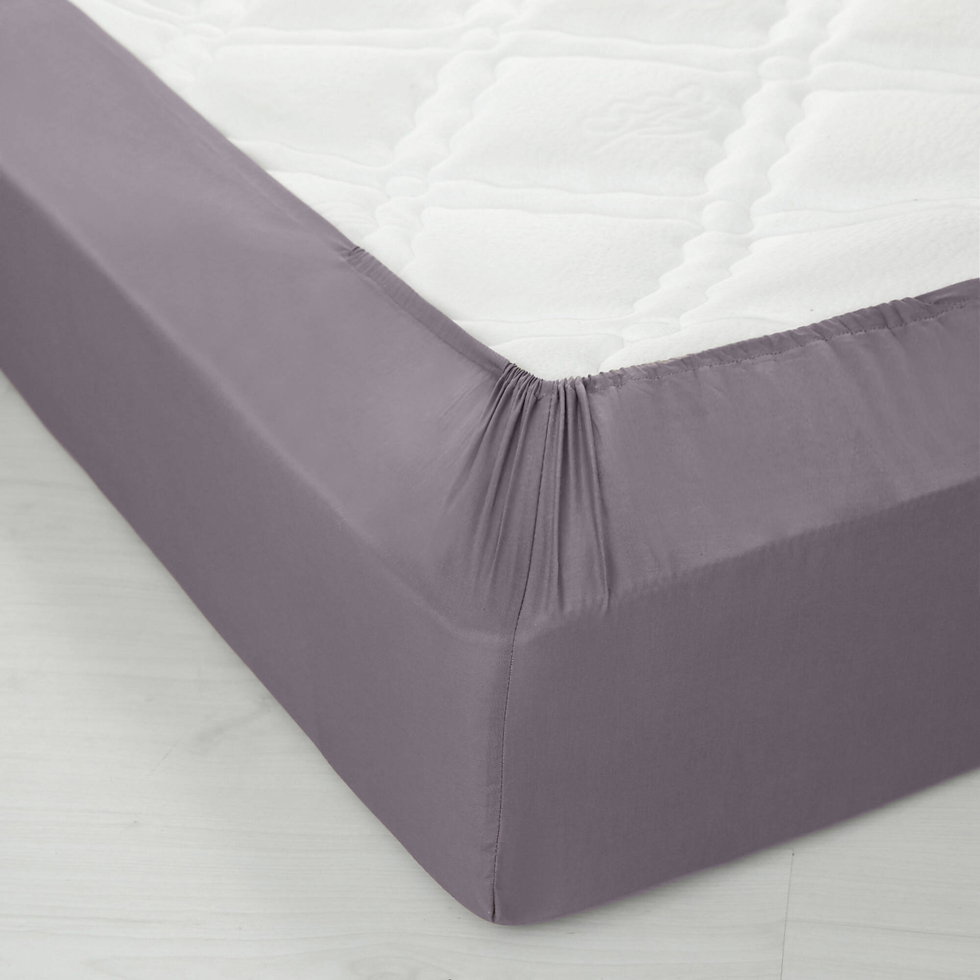 Drap-housse uni coton bonnet 32 cm - Blancheporte