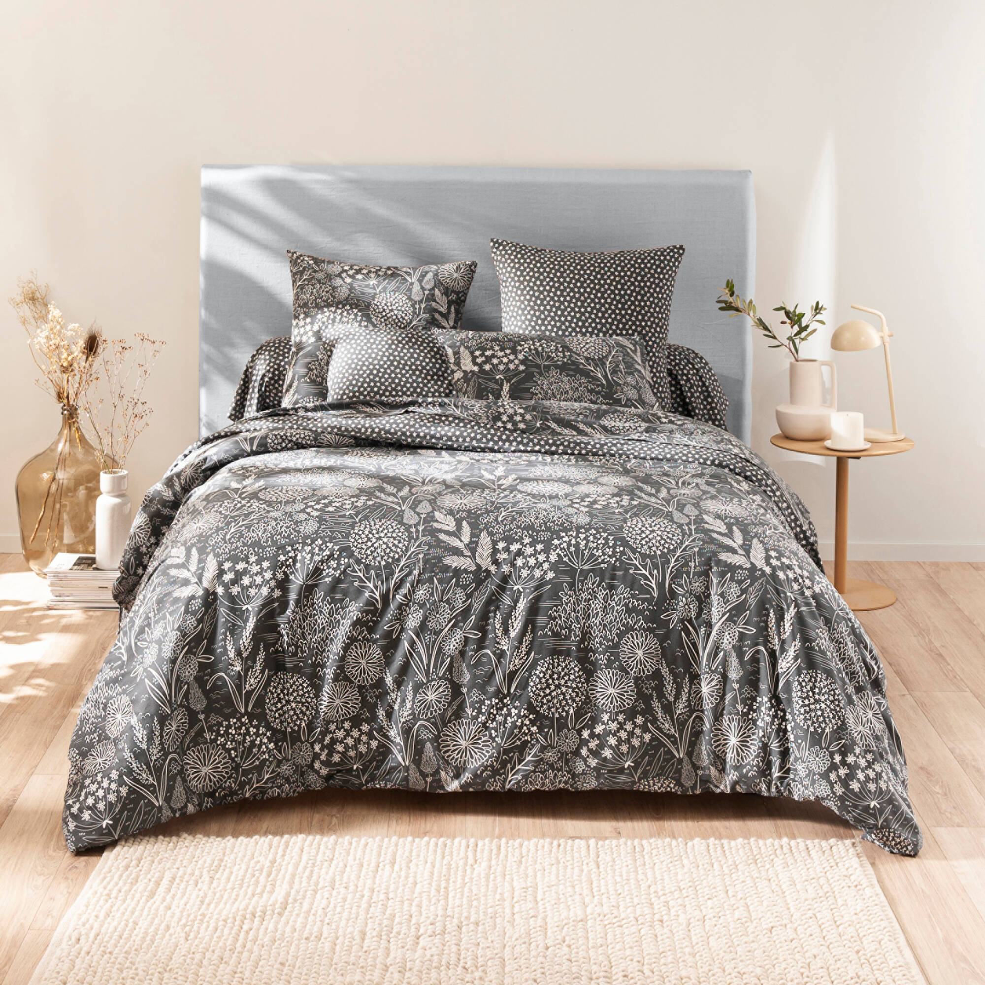 Linge de lit Horia coton et lyocell - Blancheporte