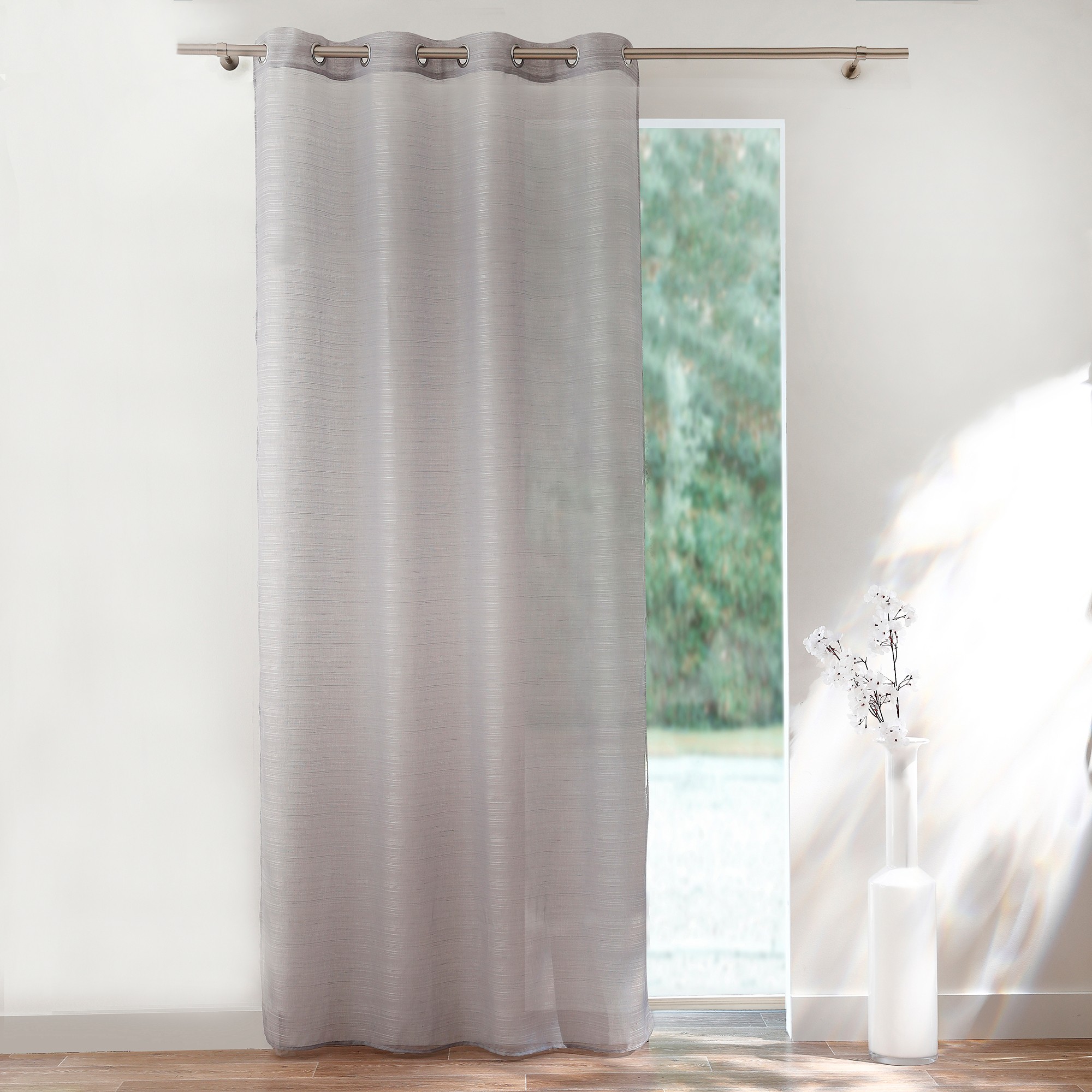 Panneau Voile Fines Rayures - Blancheporte