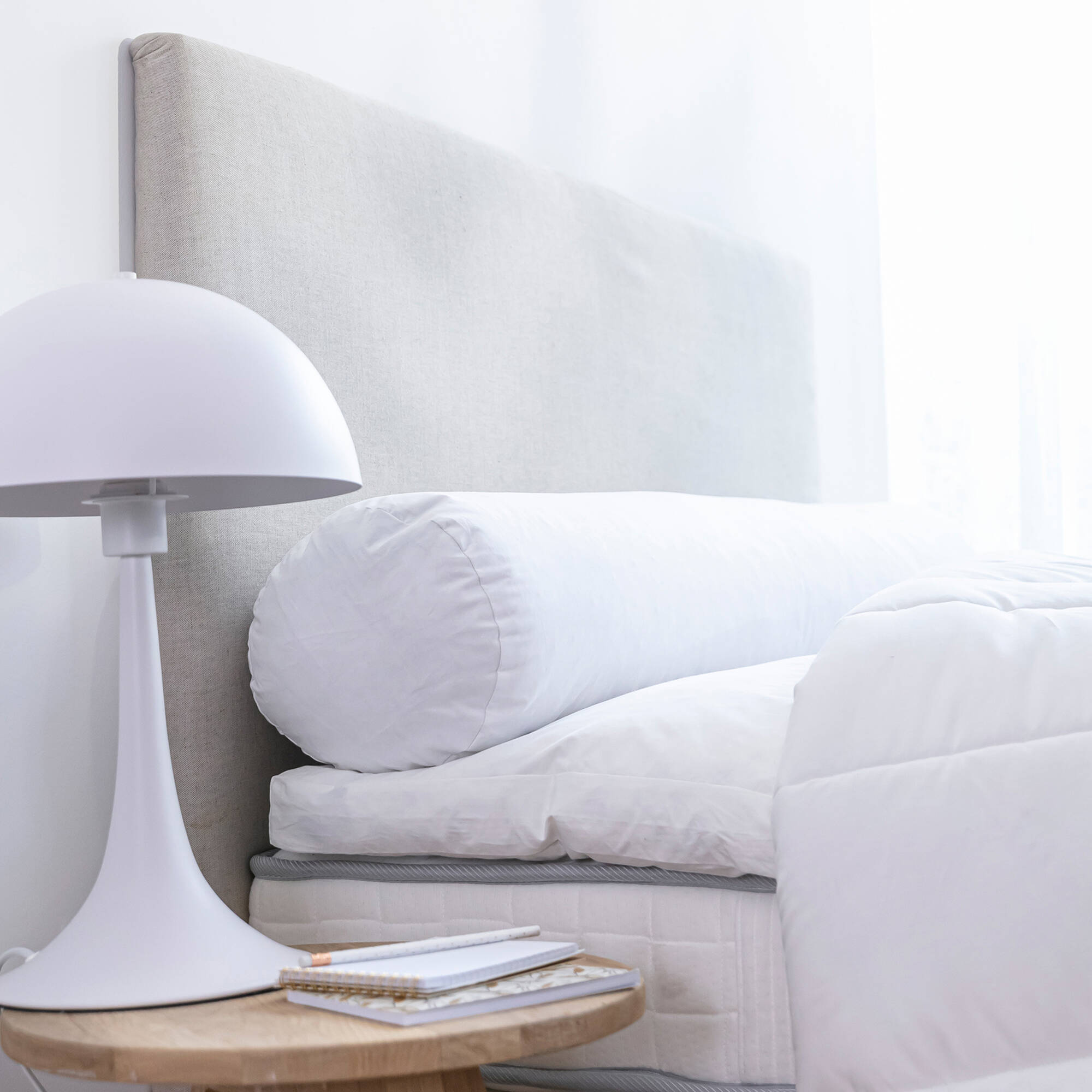 Traversin Anti-Acariens Dapitex 90 Cm Blanc - Soutien Confortable Pour Un Sommeil Sain