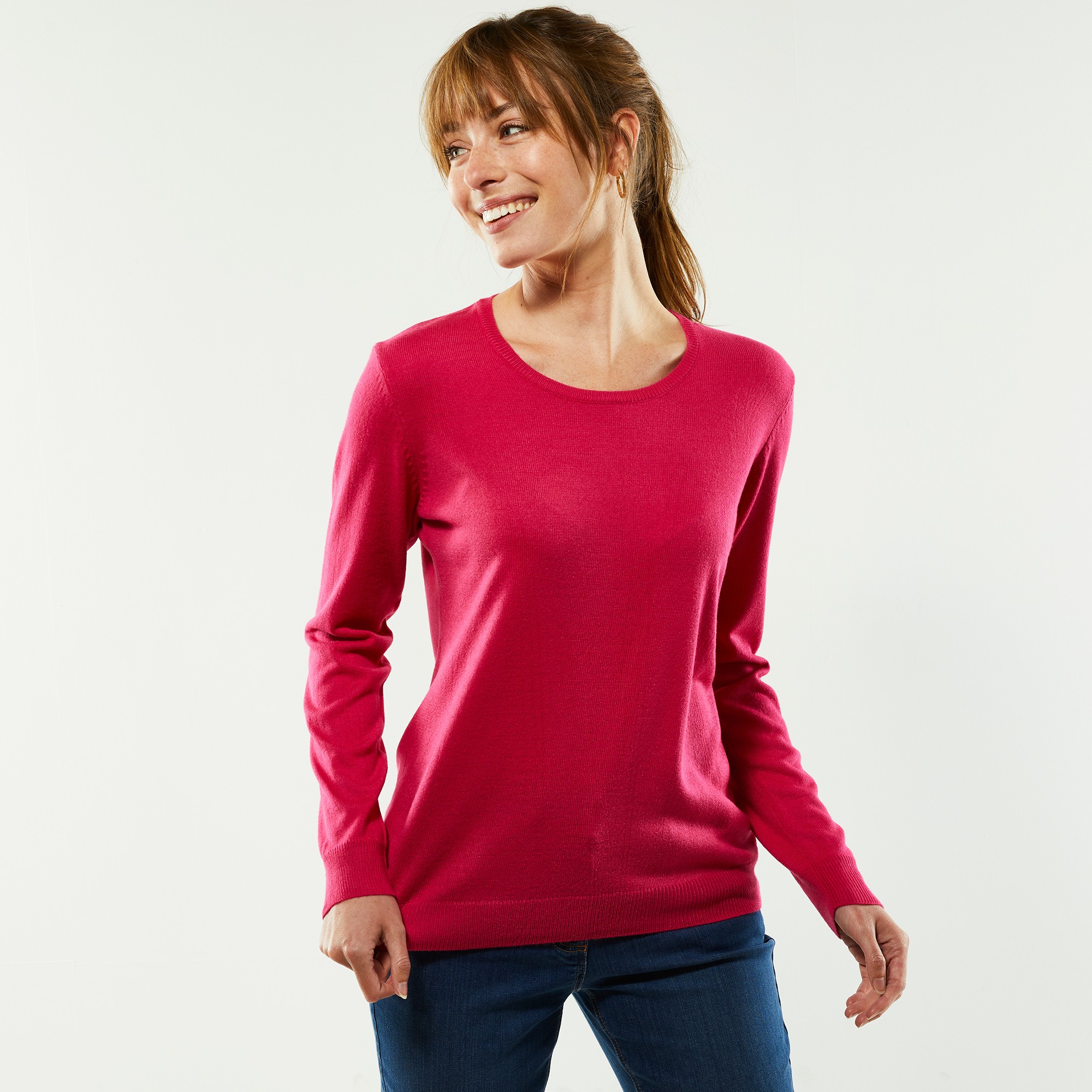 Pull Col Rond Uni - Blancheporte