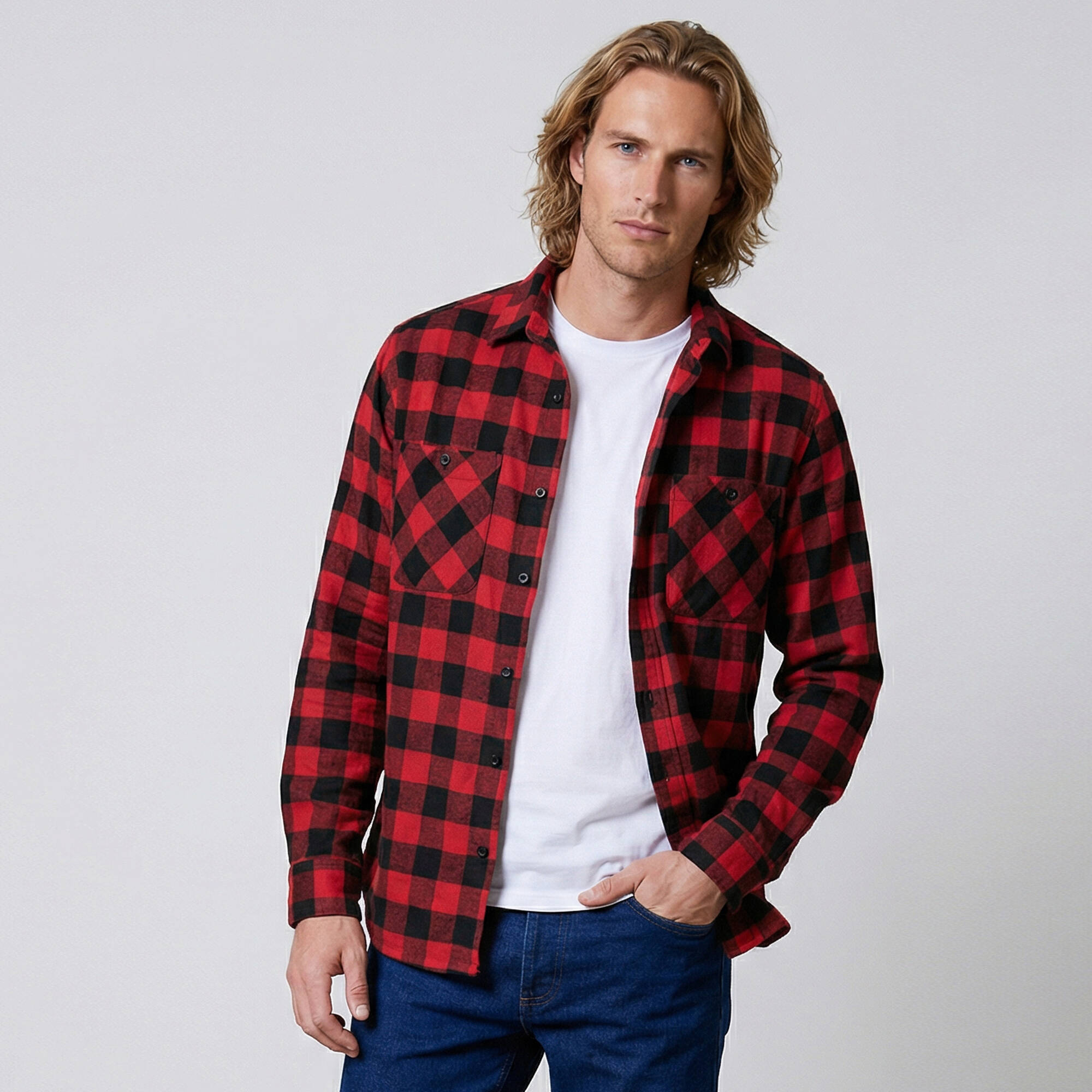 Chemise carreaux flanelle - lot de 3 - Blancheporte 60$