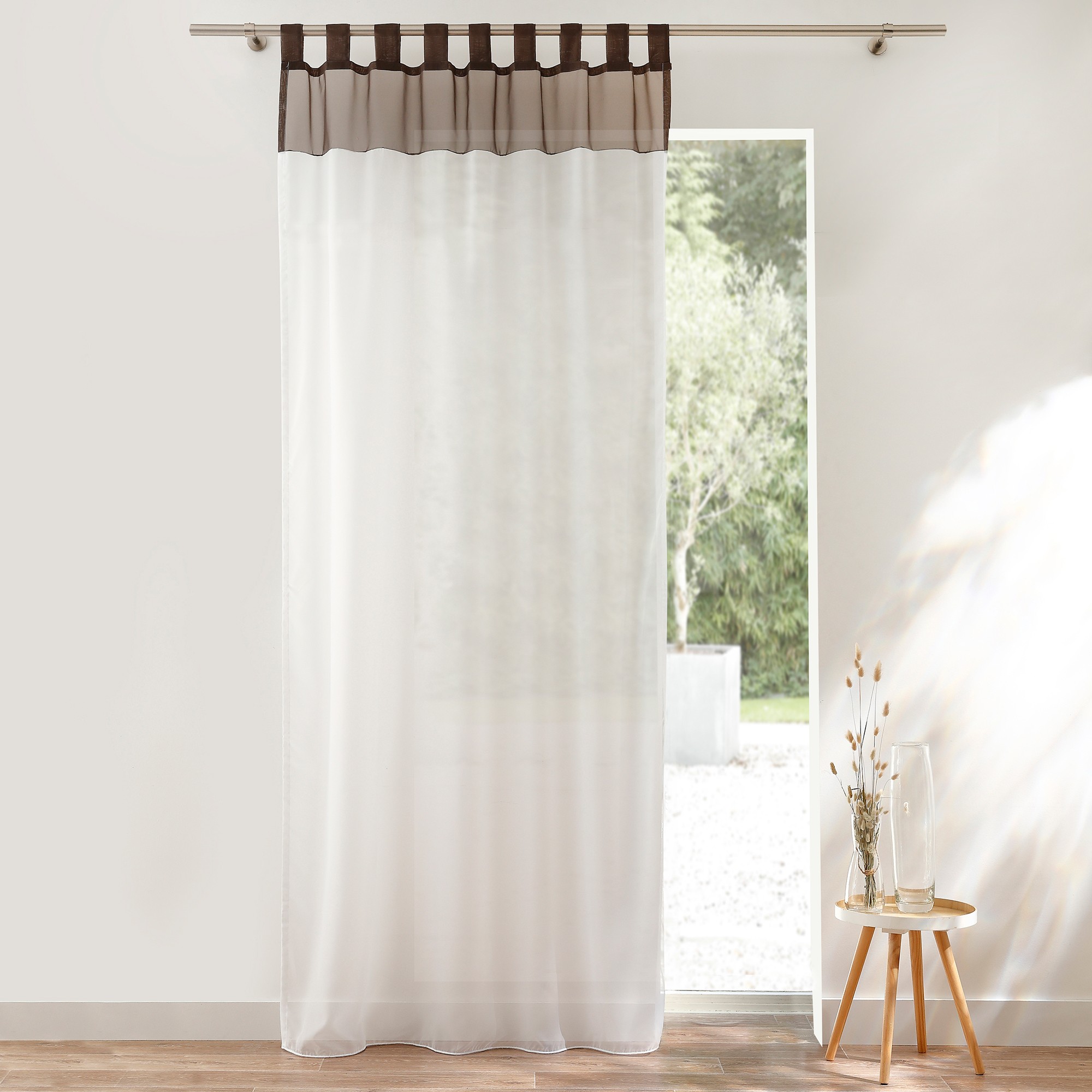 Panneau Rideau Voile Bicolore - Blancheporte