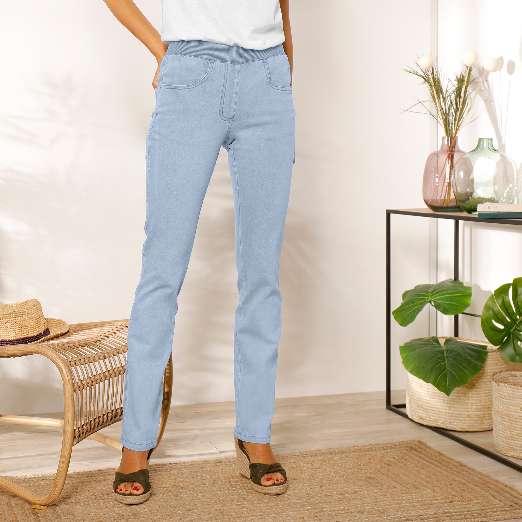 Jean confort clearance taille élastiquée femme