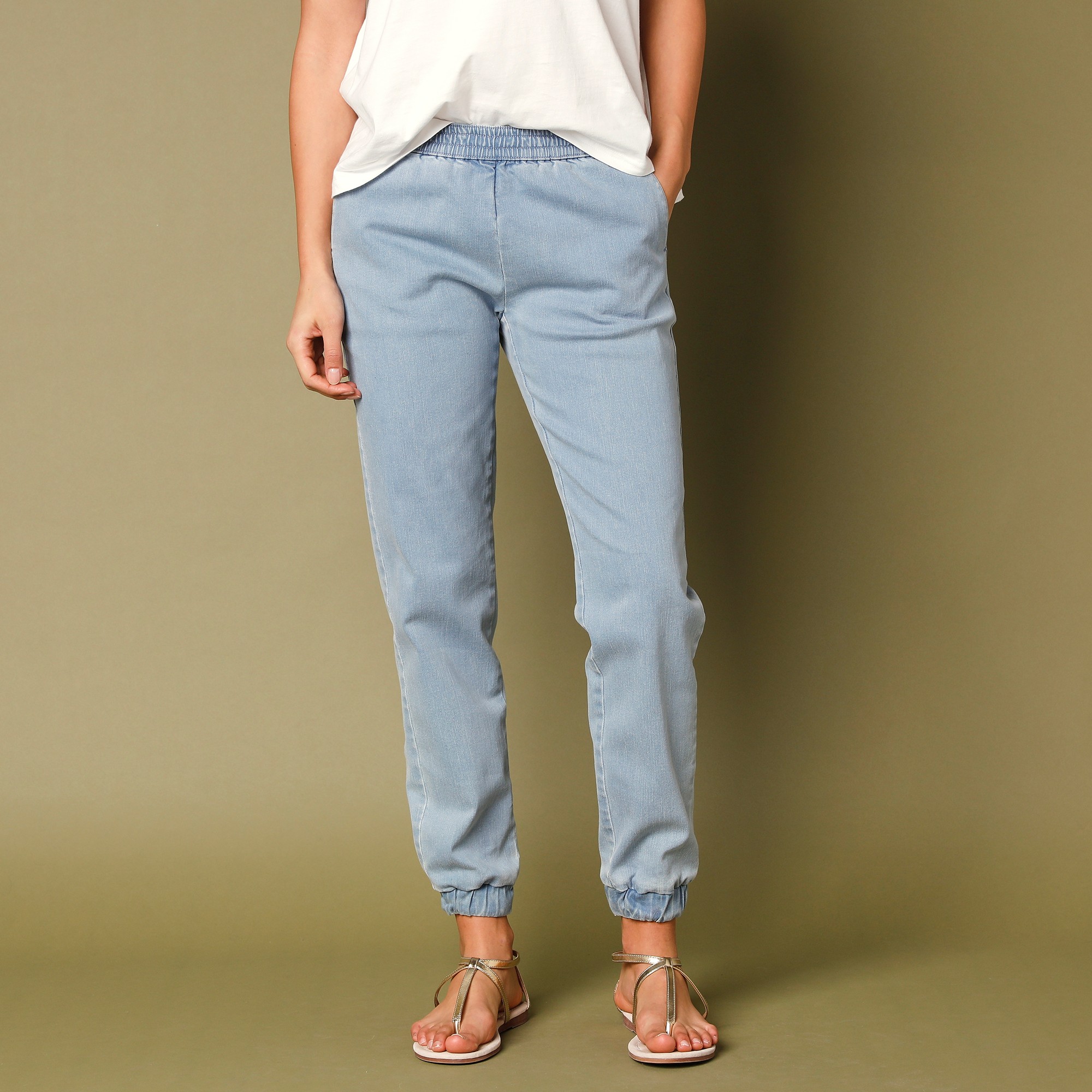 Jean Bas Resserré, Taille Élastiquée - Lora Zellini