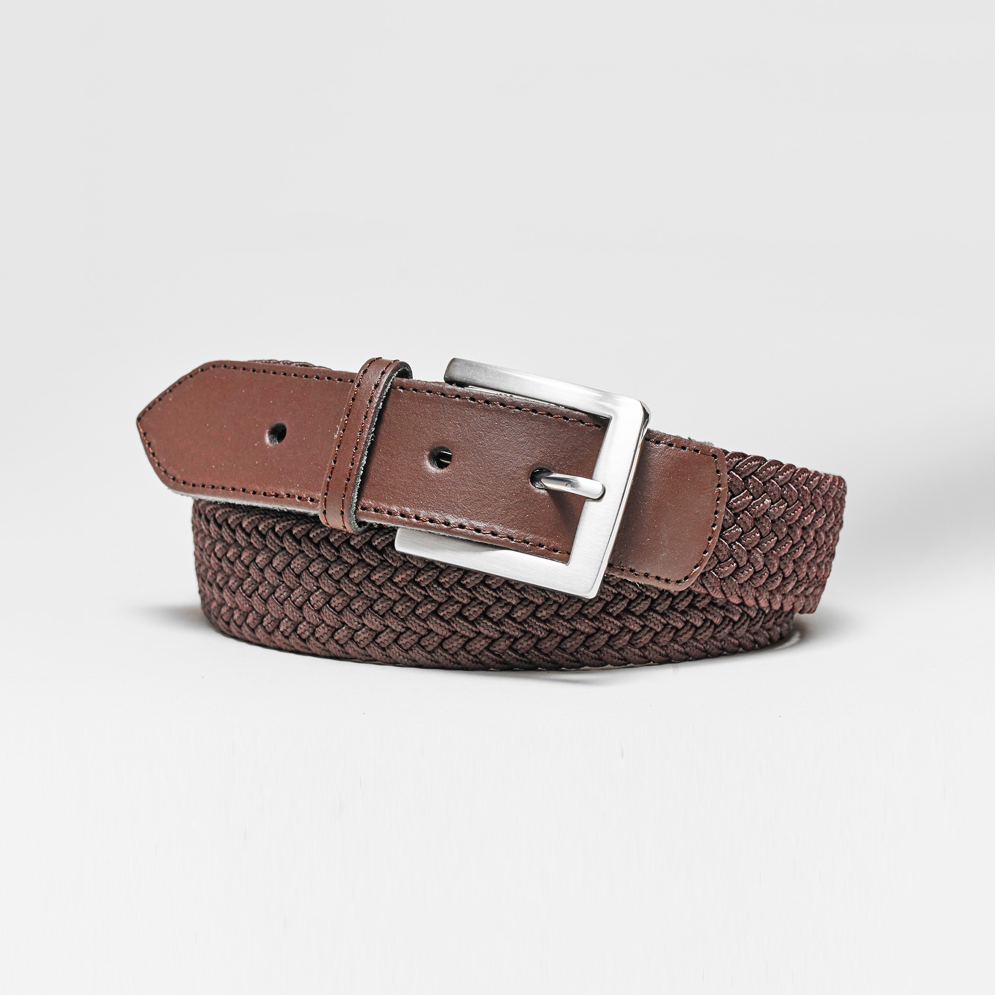 Ceinture Tressée Extensible Finitions Cuir - Blancheporte