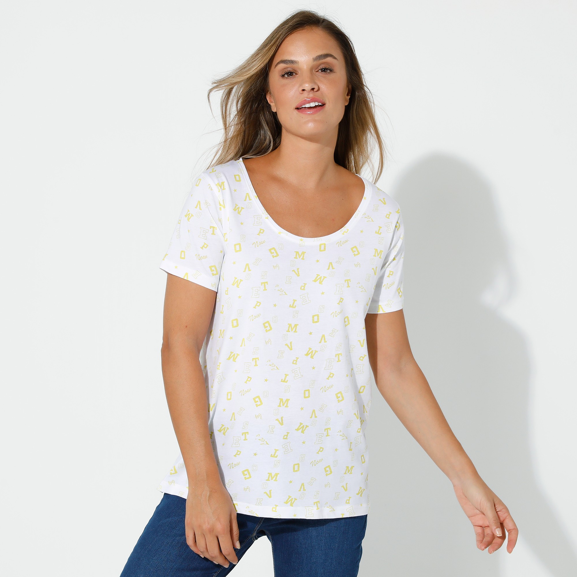 T-shirt Imprimé lettres - Blancheporte