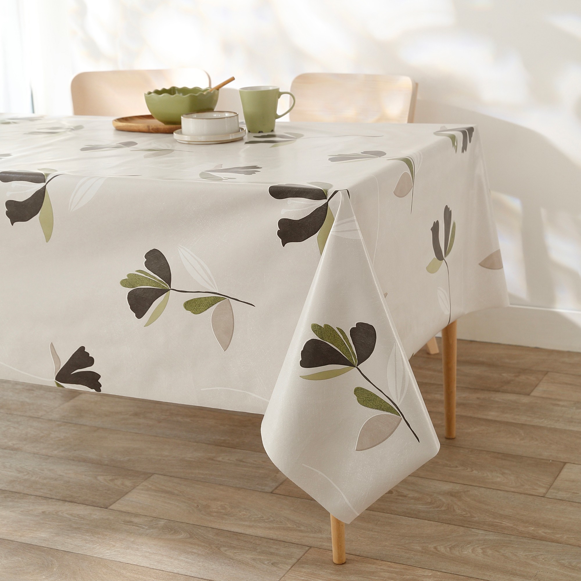 Nappe Toile Cirée Imprimé Fleurs - Blancheporte