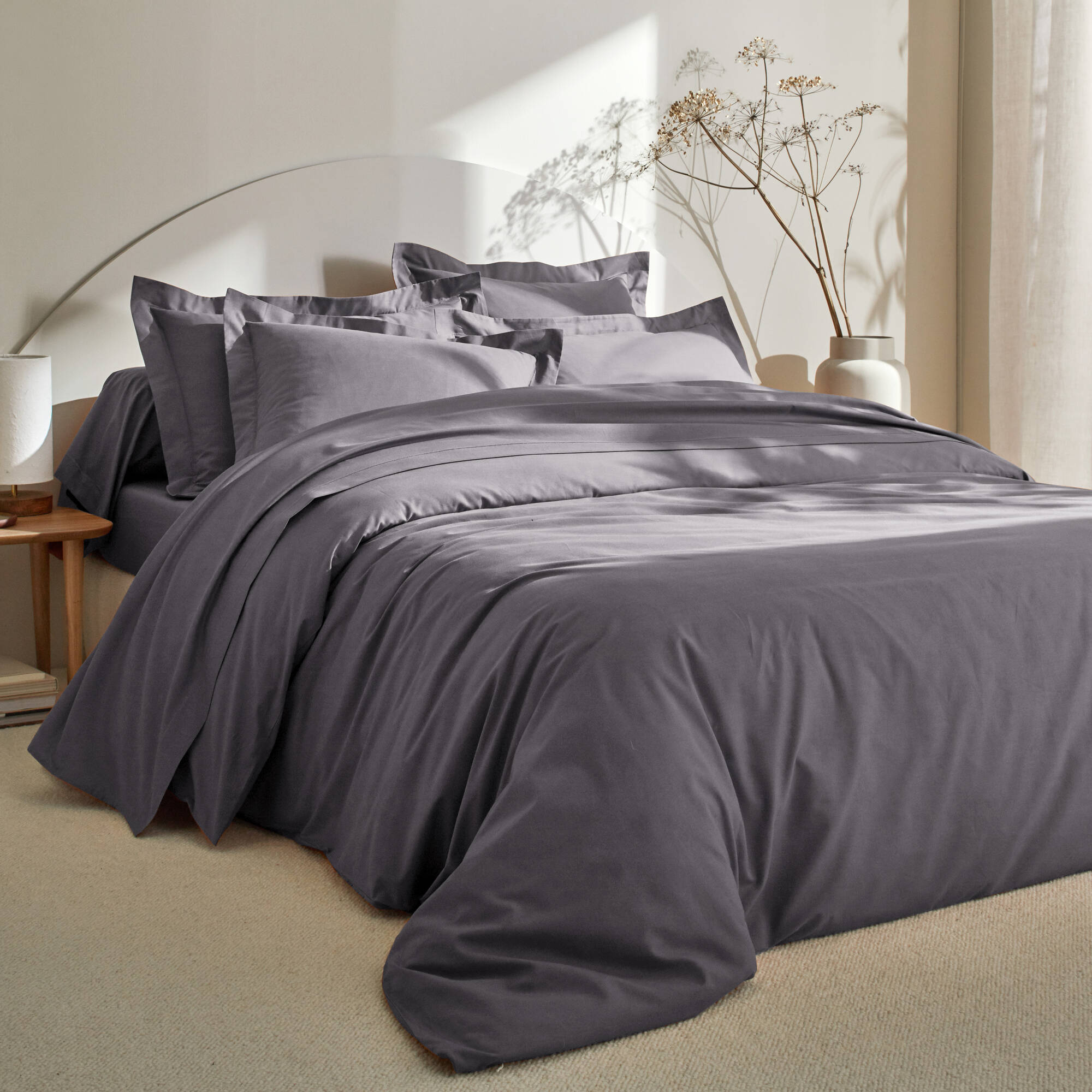 Linge de lit uni - polyester-coton 57 fils/cm² - Blancheporte