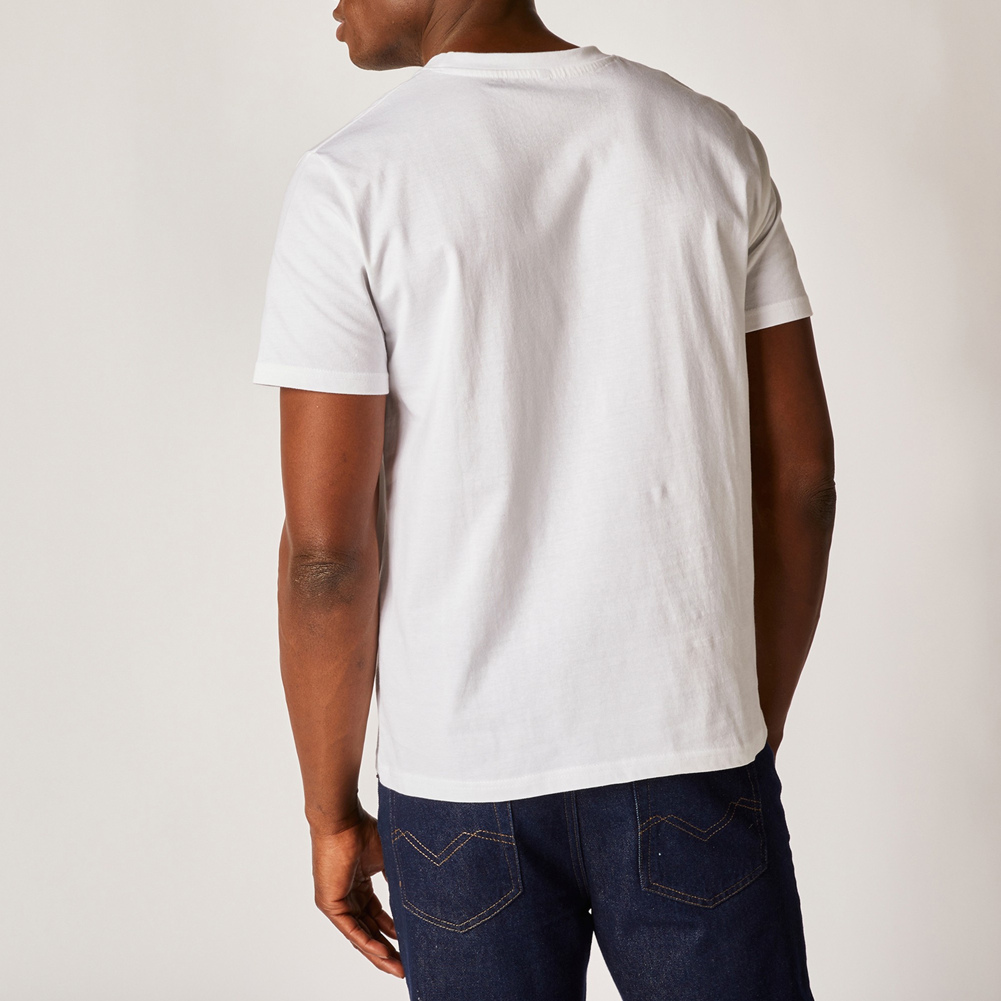 T-Shirt manches courtes Oversize Homme Coton blanc - supplytechmaroc