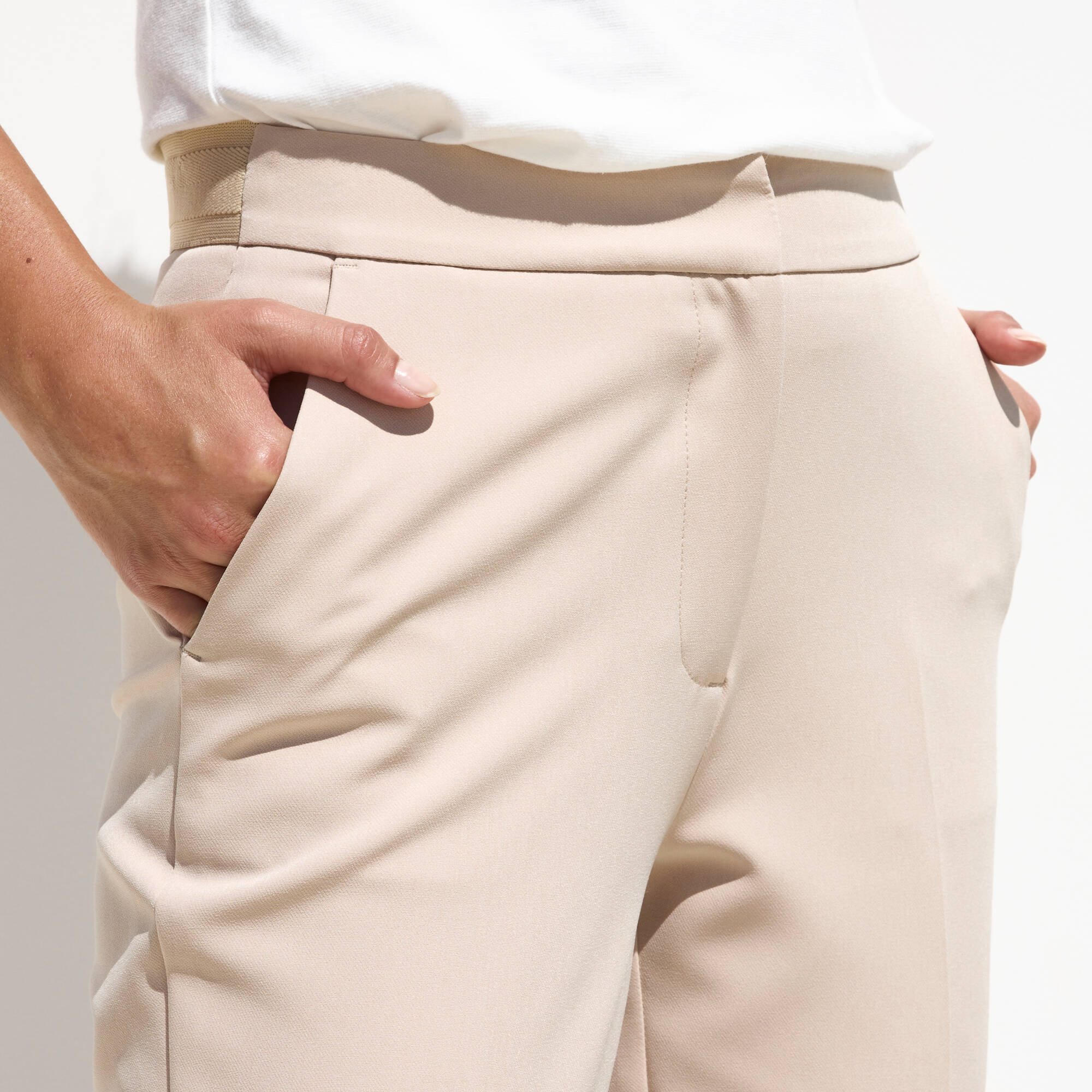Pantalon 78me coupe cigarette uni - Blancheporte 40$