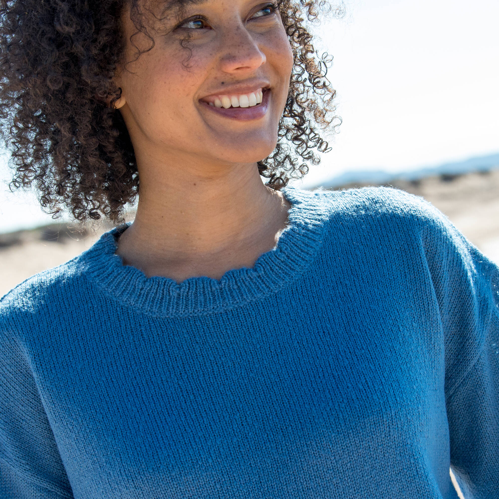 Pull col rond finitions cailles - Blancheporte 33$