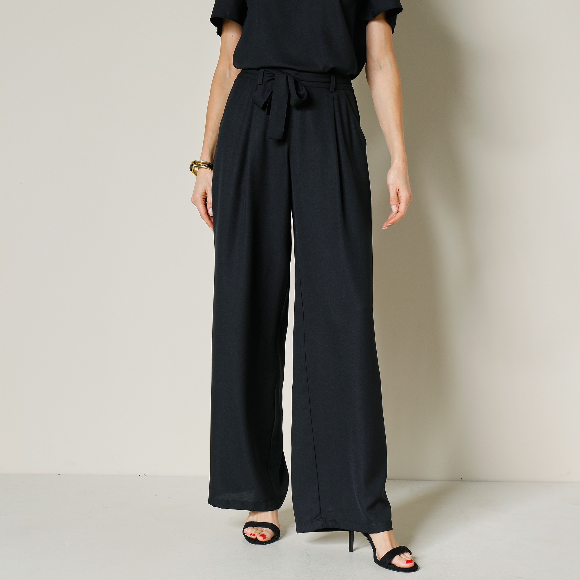 Pantalon Uni Large Et Fluide - Blancheporte