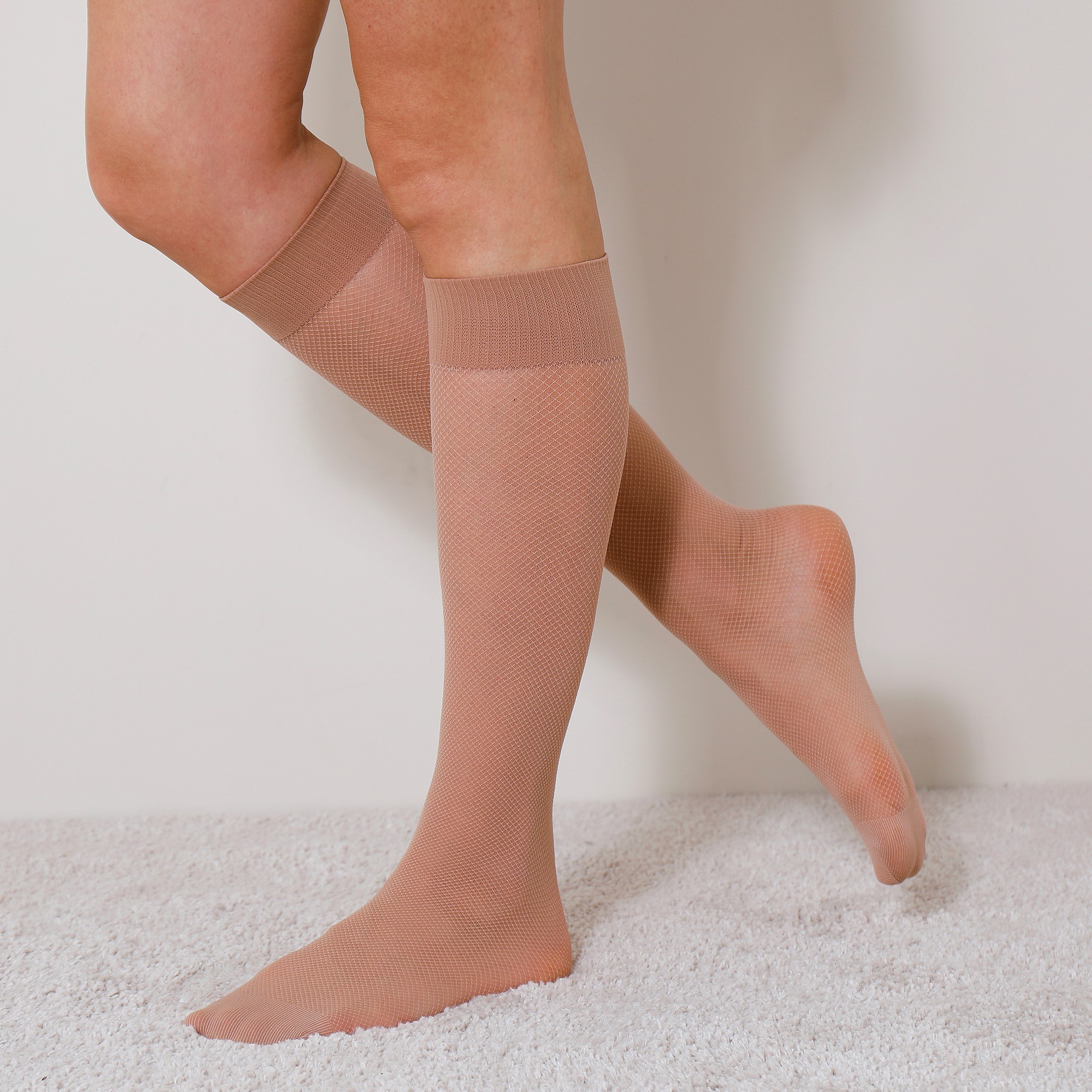 Mi-bas Effet Résille - Lot De 2 Paires - Blancheporte