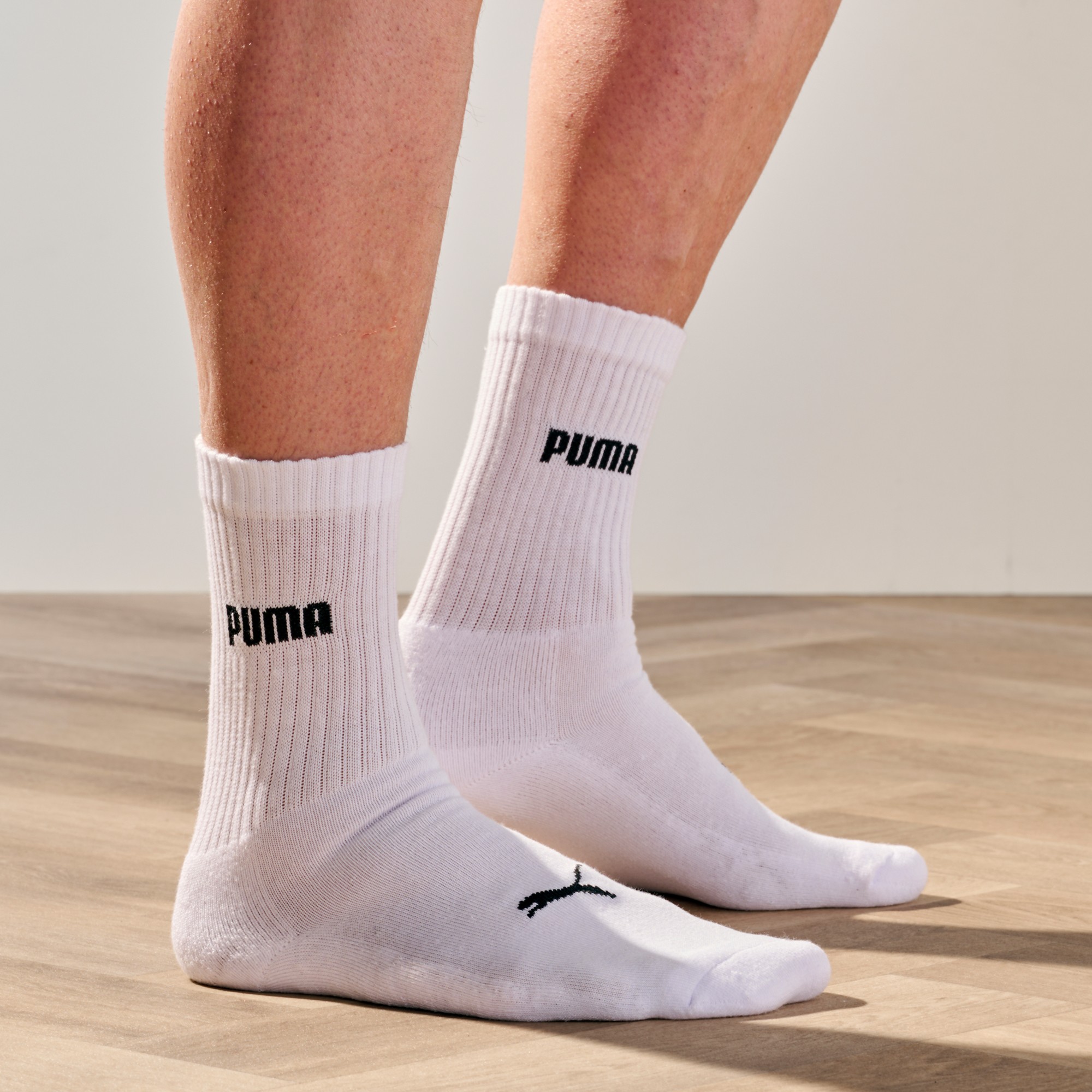 Mi-chaussettes Crew - Lot De 6 Paires Blanches - Puma