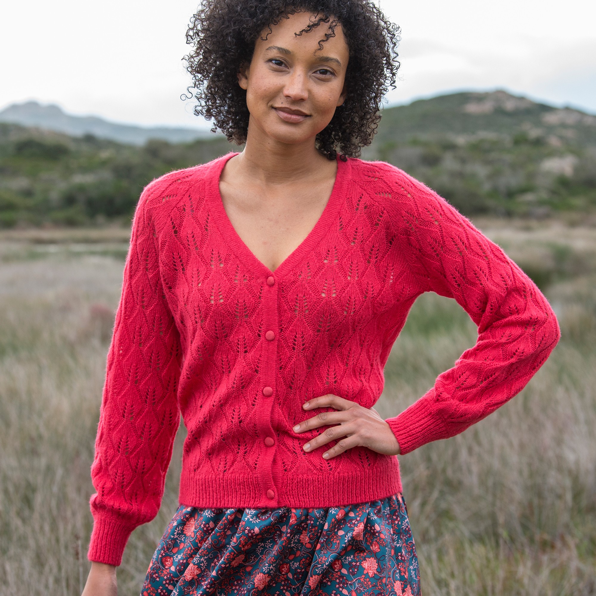 Gilet Boutonné, Maille Fantaisie - Blancheporte