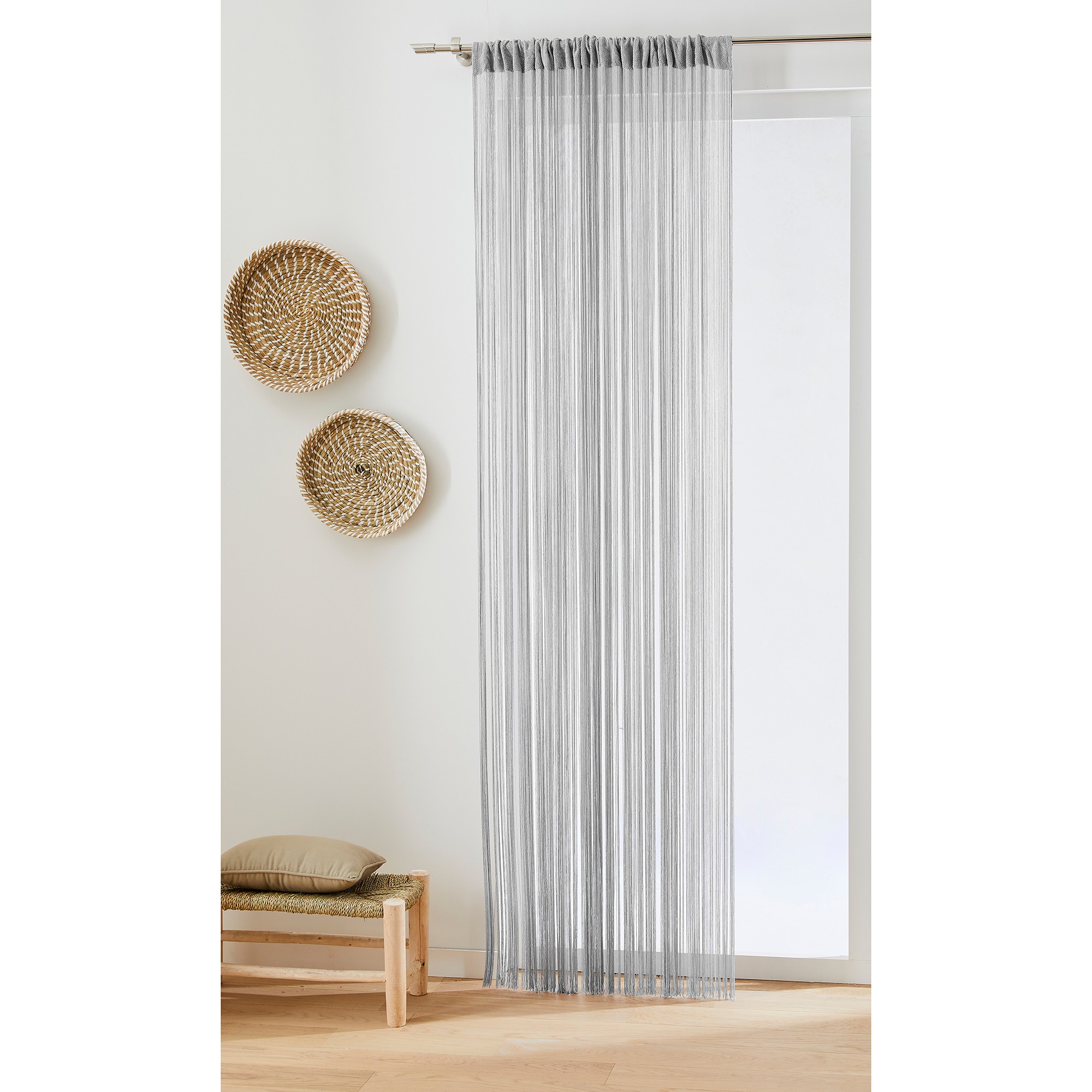 Rideau De Fils Découpable Finition Passe-tringle - Blancheporte