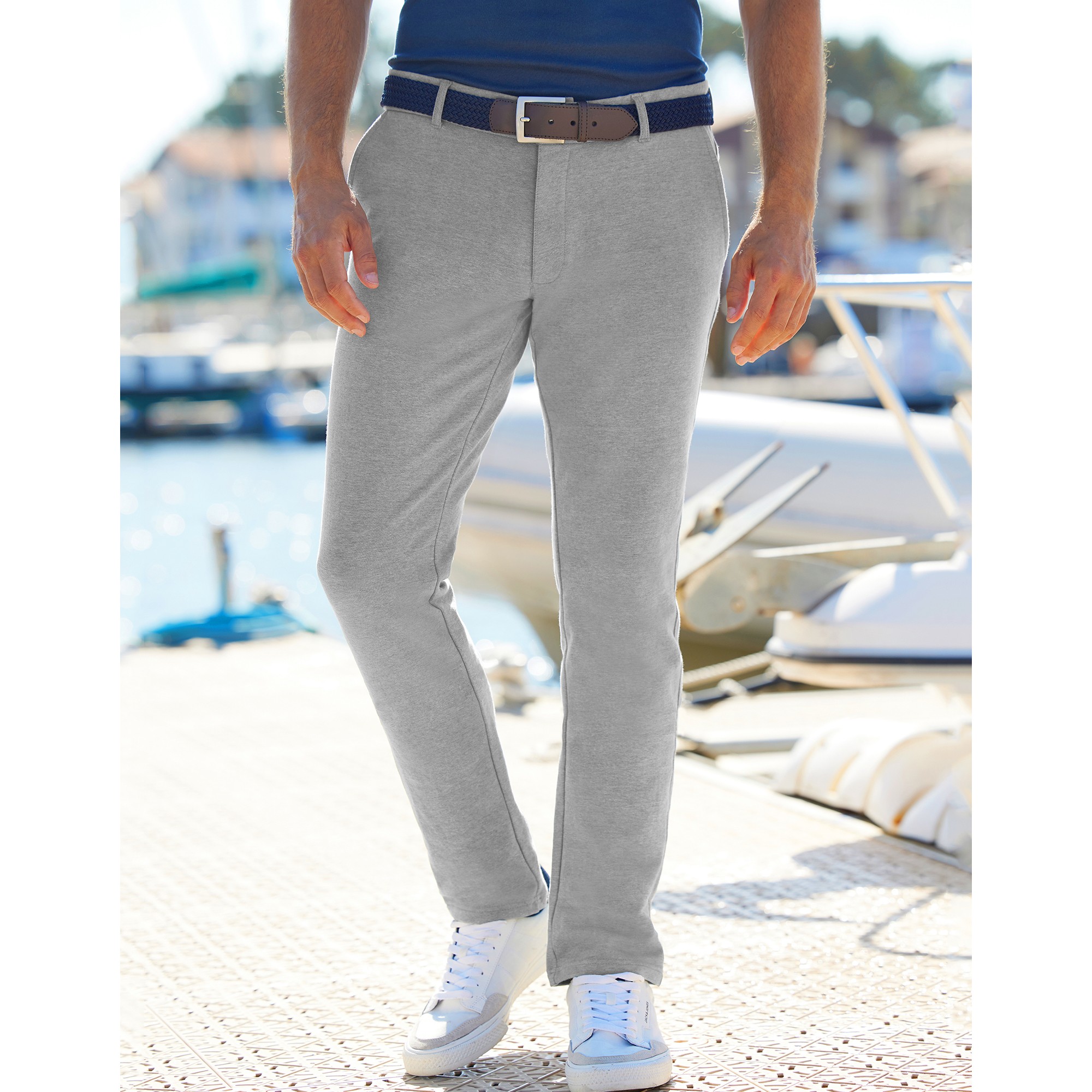 Pantalon En Molleton Coupe Chino - Blancheporte