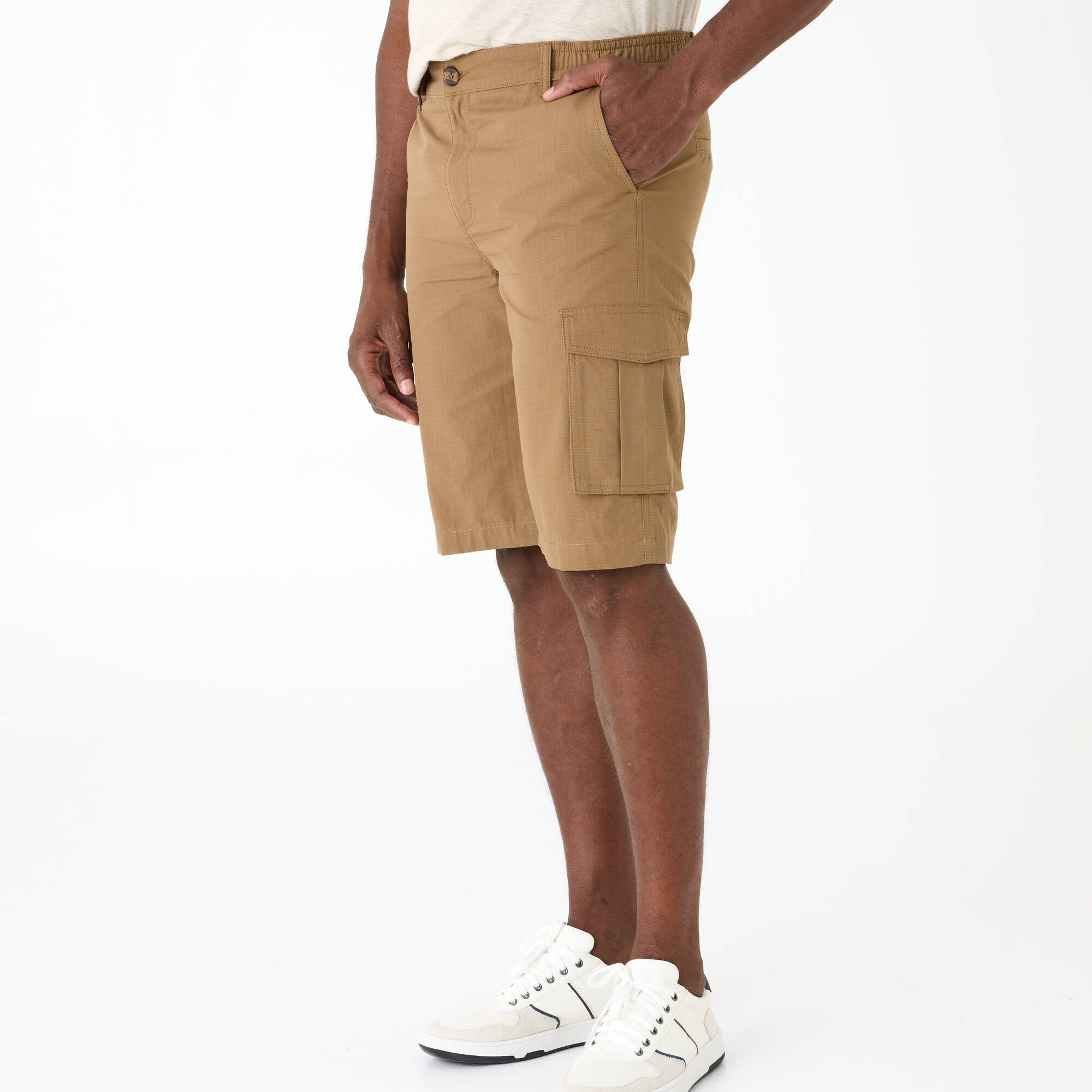 Bermuda cargo en toile ripstop ceinture lastique cts - Blancheporte 36$