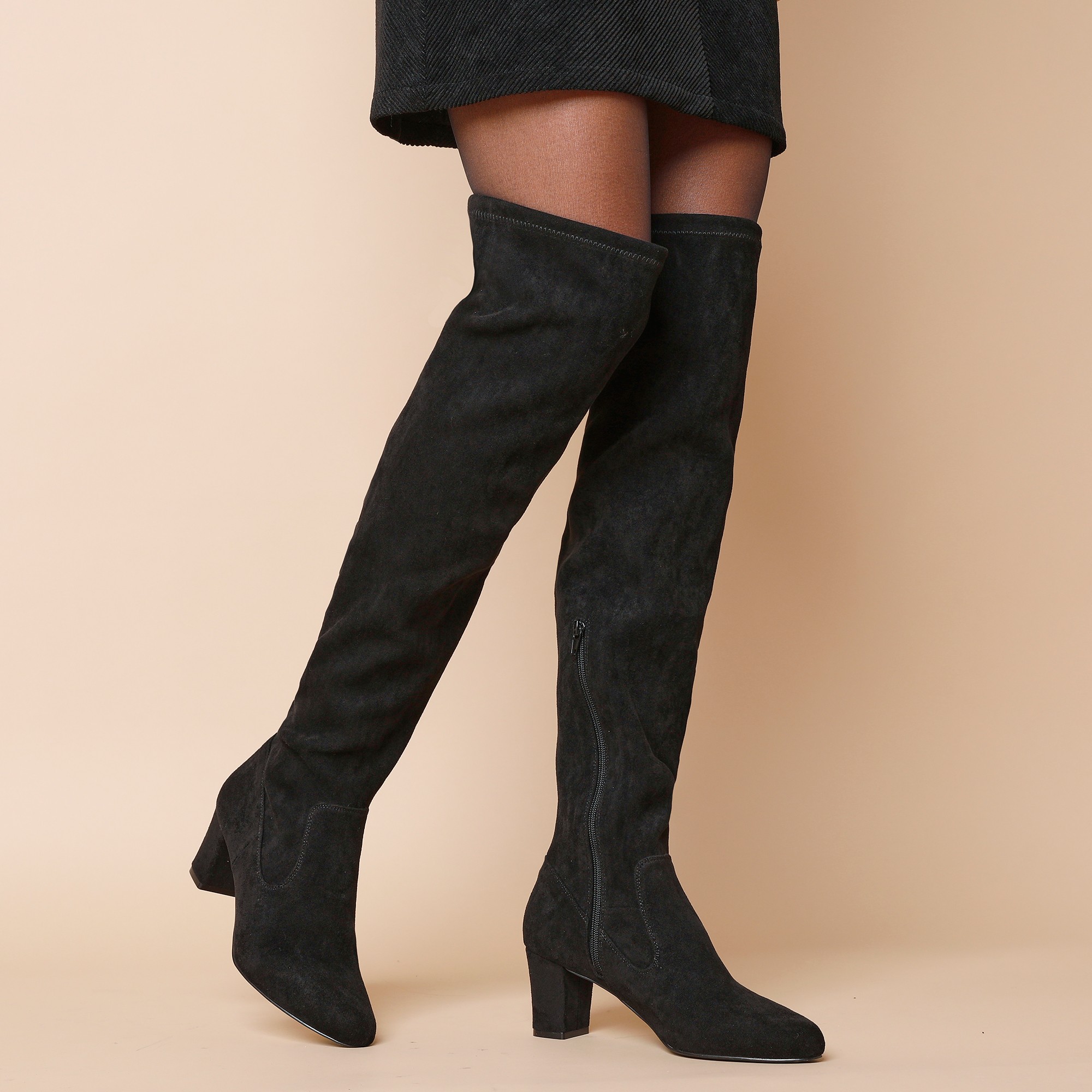 Cuissardes stretch a talon noir Blancheporte