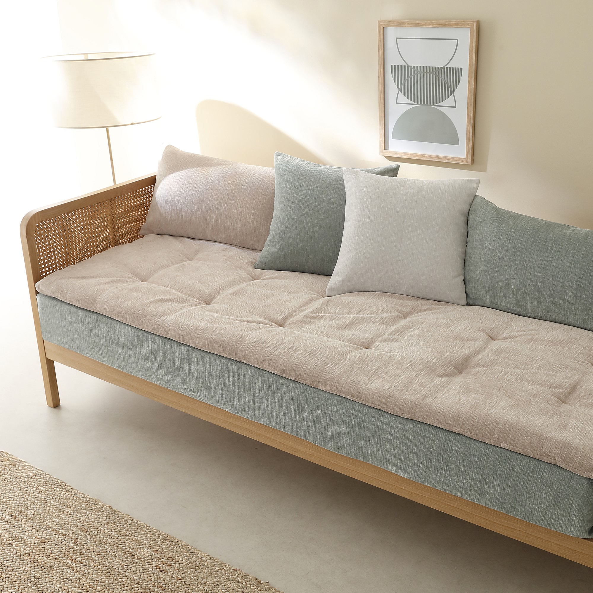 Long Coussin De Canapé Chenille - Blancheporte