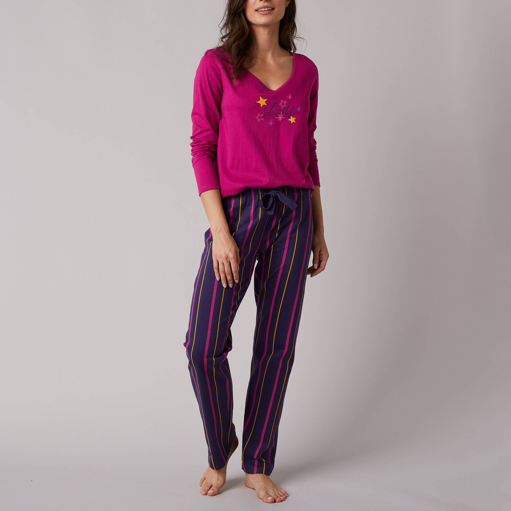 Pantalon de pyjama imprim ray Estrella - coton - Blancheporte 20 €