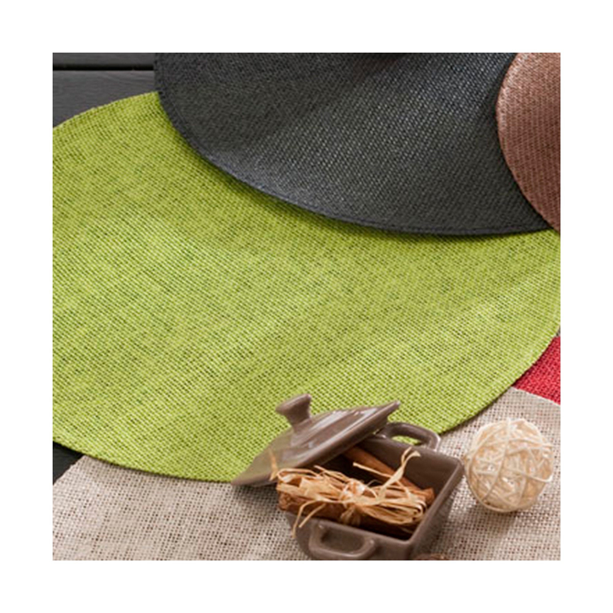 Set De Table Rond Bambou - Lot De 4 - Blancheporte