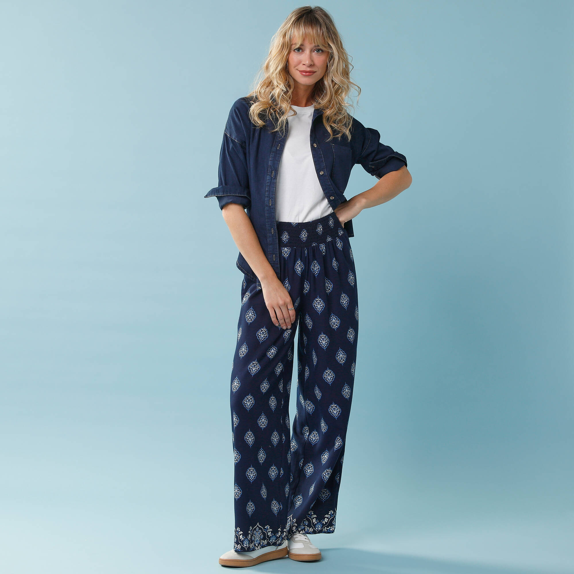 Pantalon imprim Spcial Petite fluide - Blancheporte 30$