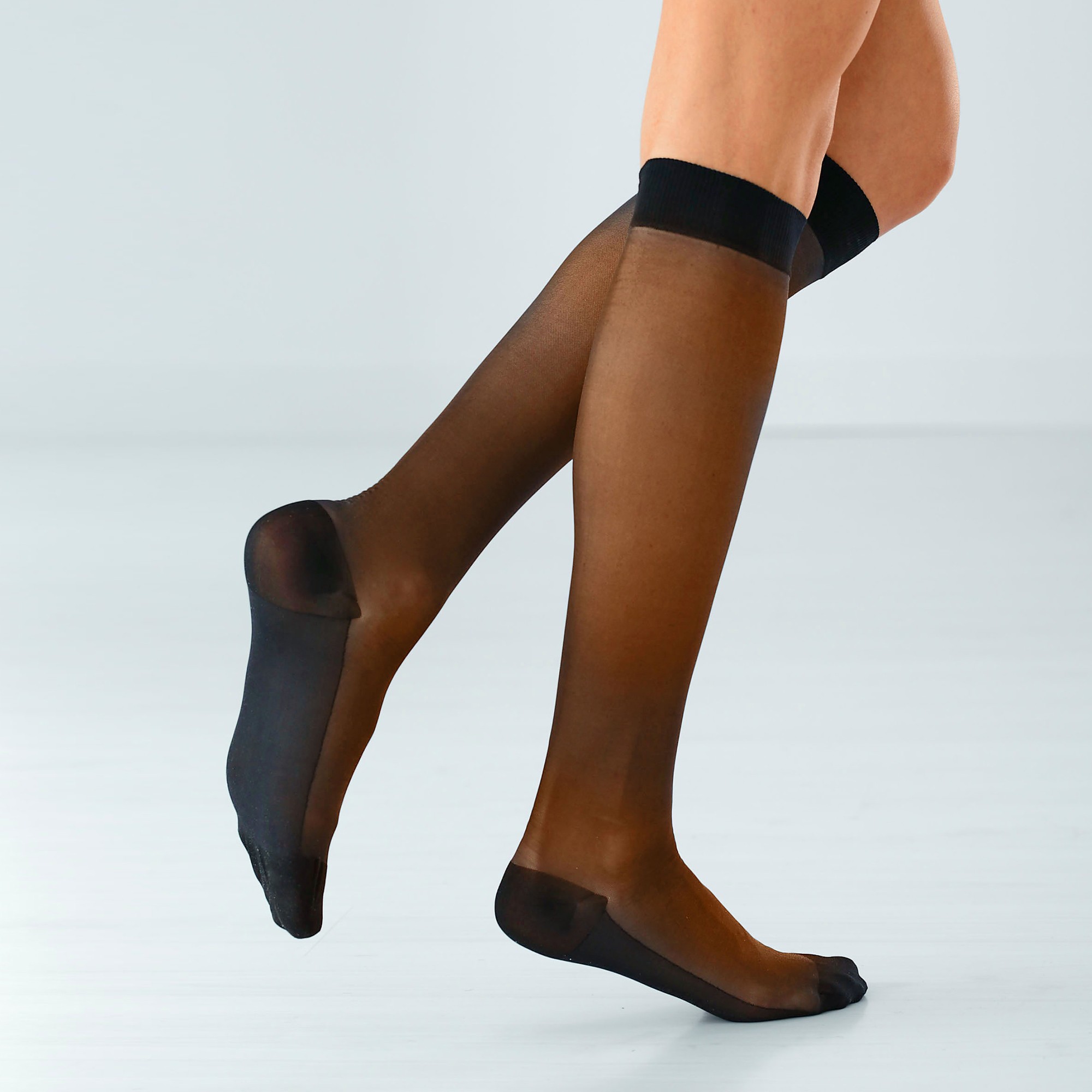 Mi-bas Anti Fatigue 140 Deniers - Lot De 2 Paires - Blancheporte