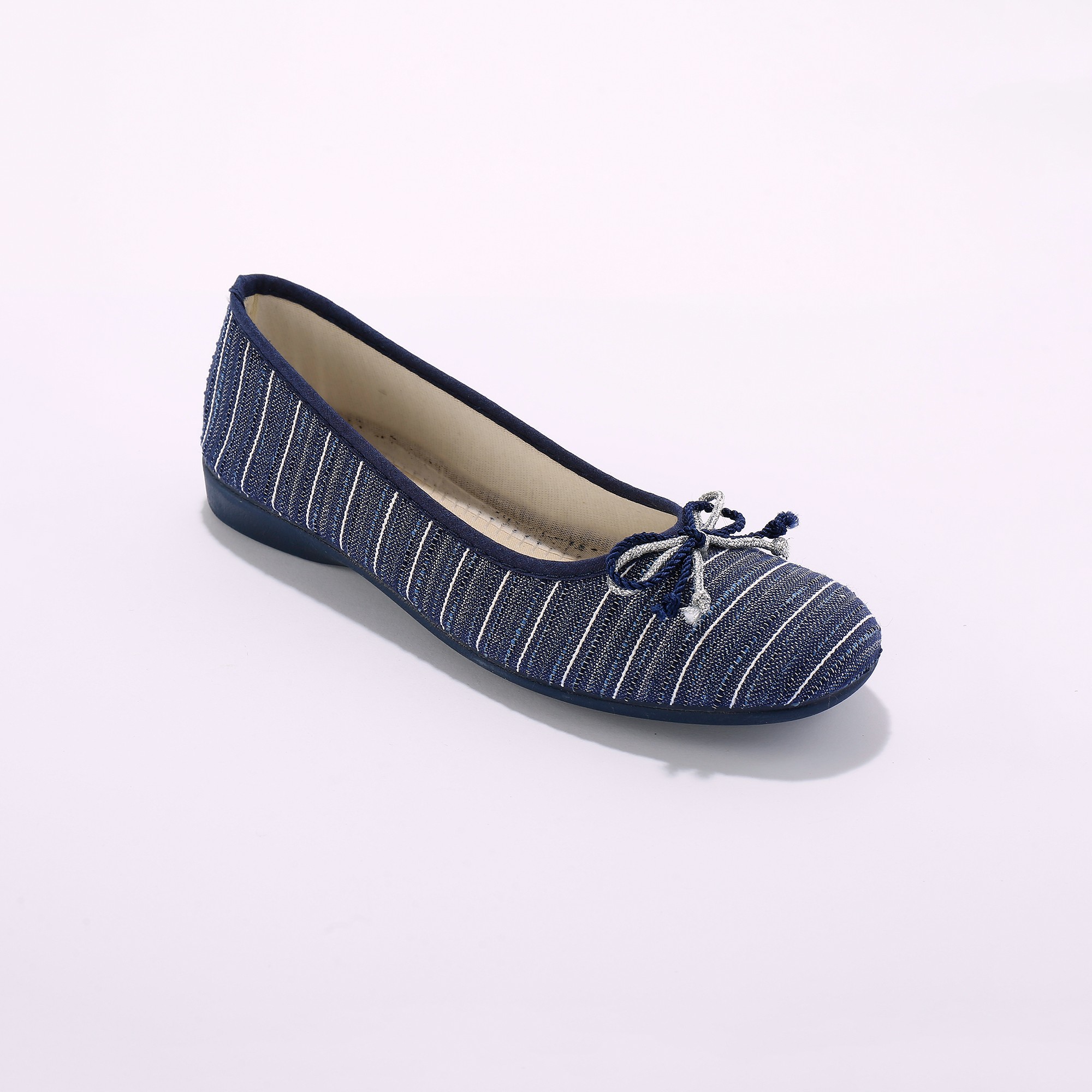 Ballerines Noeud Fantaisie En Toile - Blancheporte