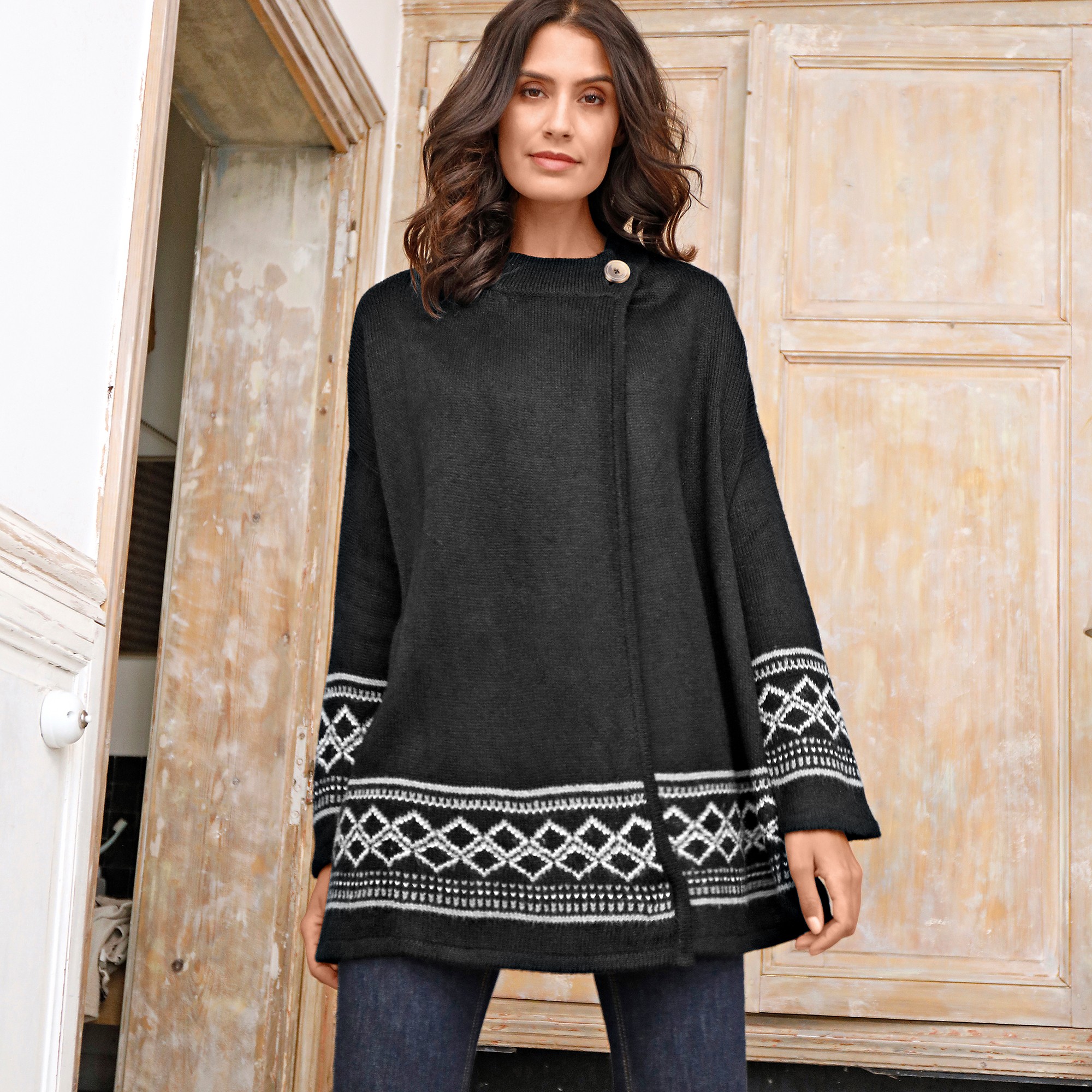 Gilet cape femme sales