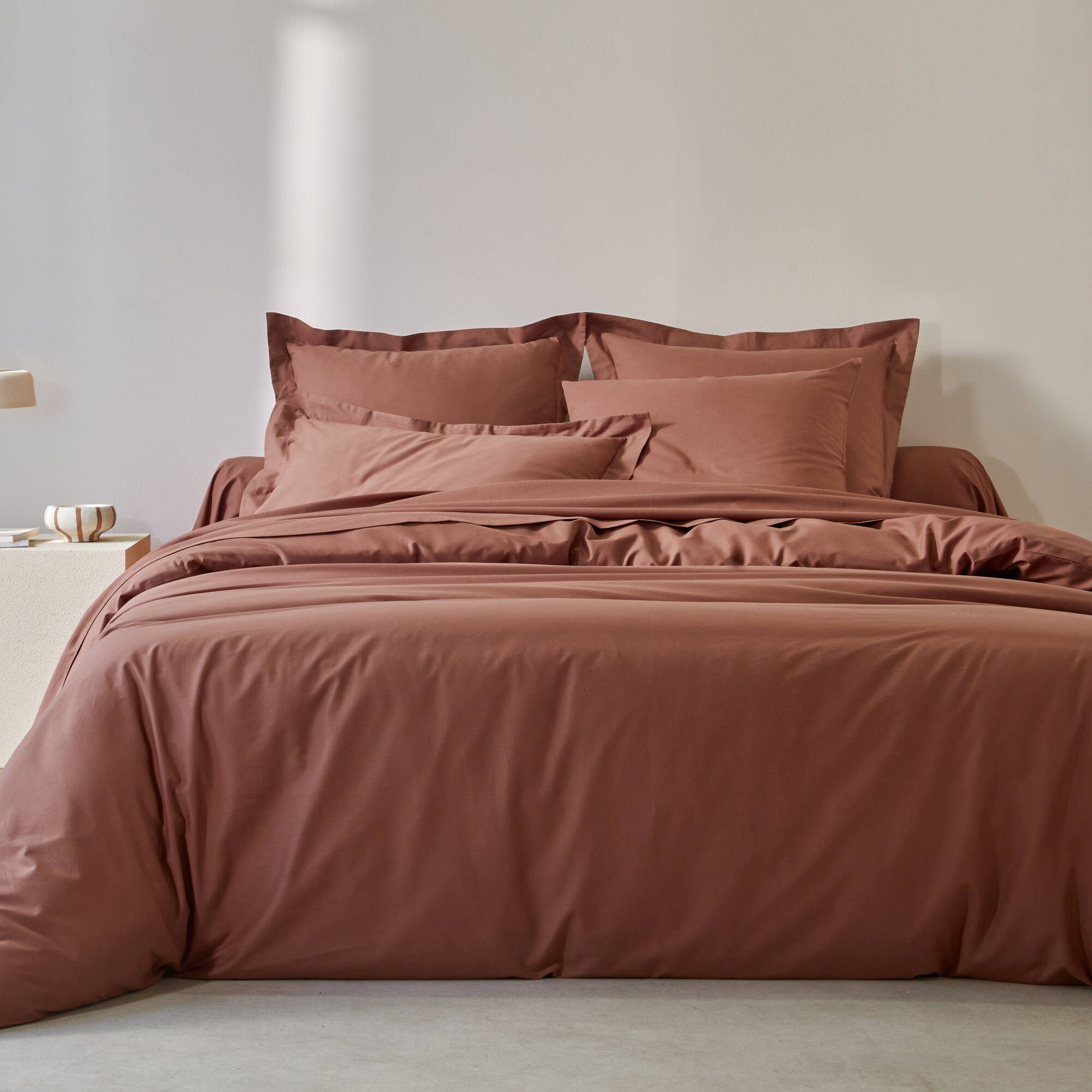 Linge de lit uni coton  - Blancheporte