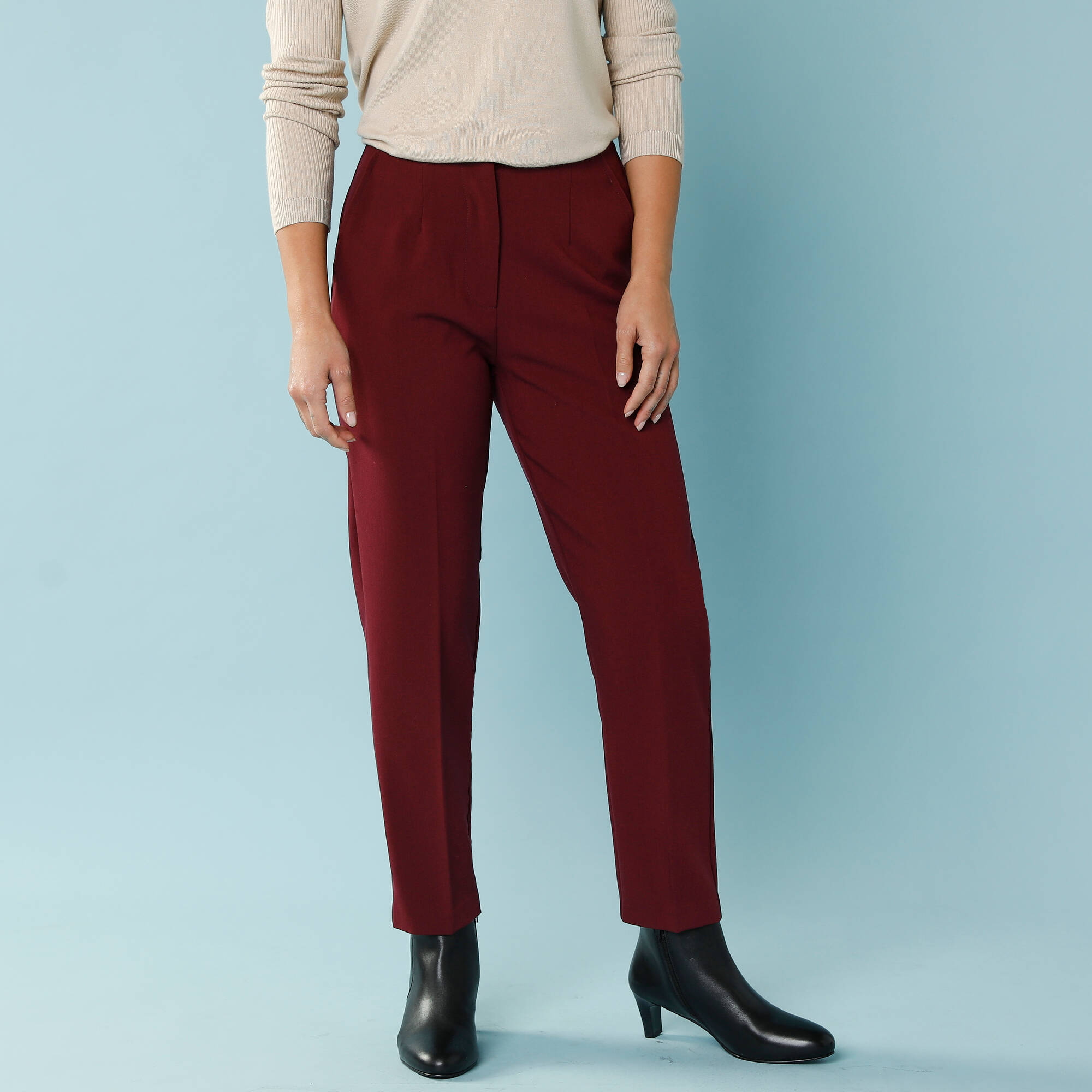 Pantalon cigarette uni Spcial Petites - Blancheporte 43$