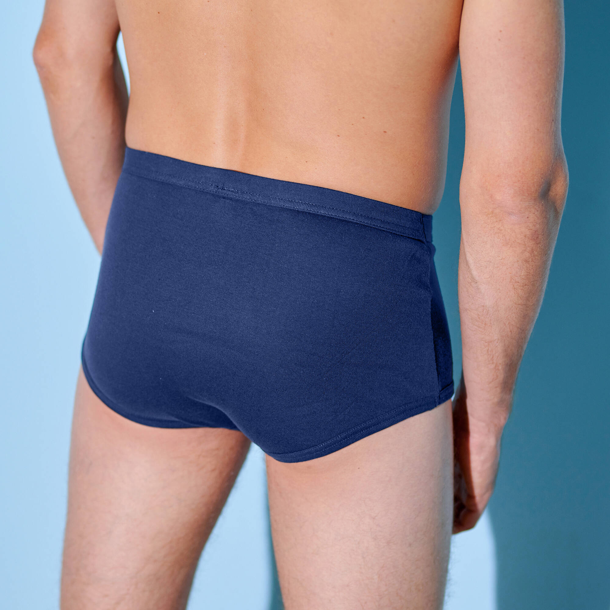 Slip ouvert taille haute lot de 3 marine Blancheporte