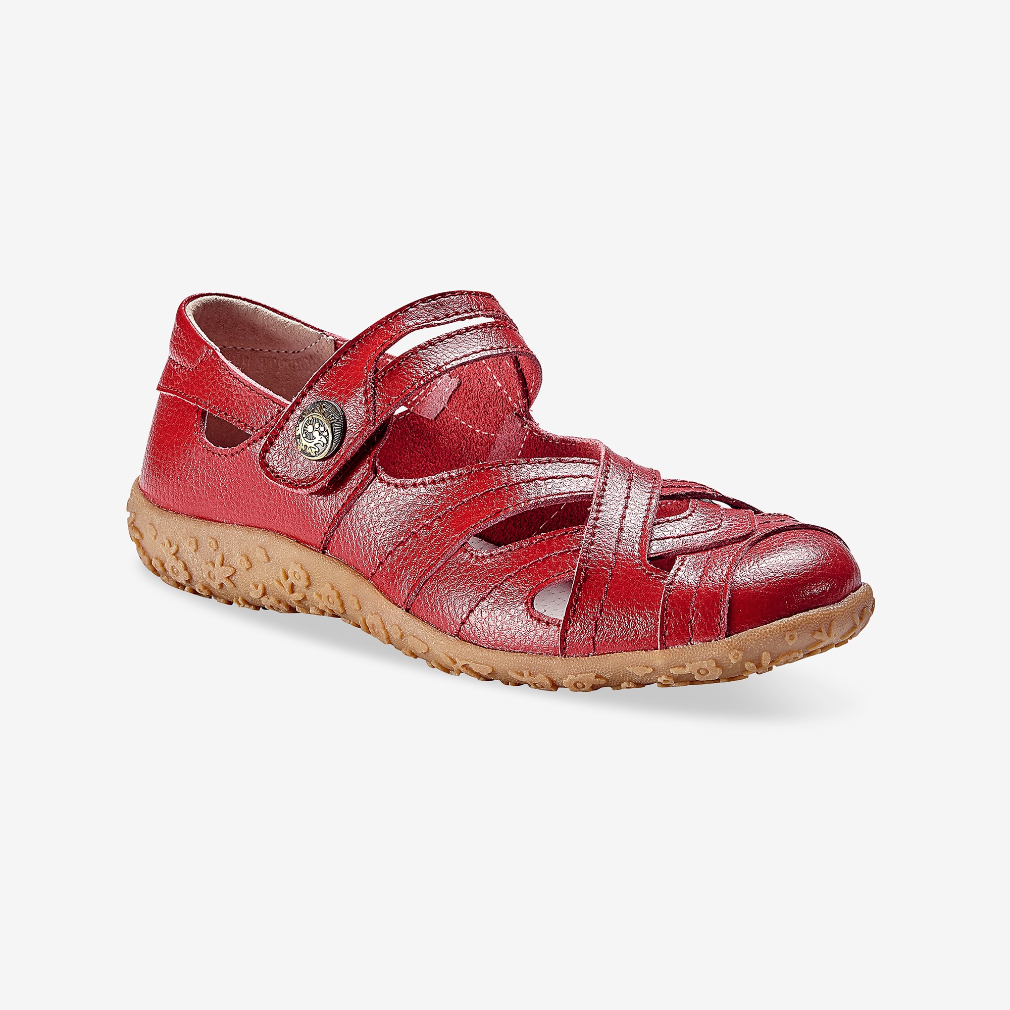 Babies Confort En Cuir Ultra-souple - Rouge - Blancheporte