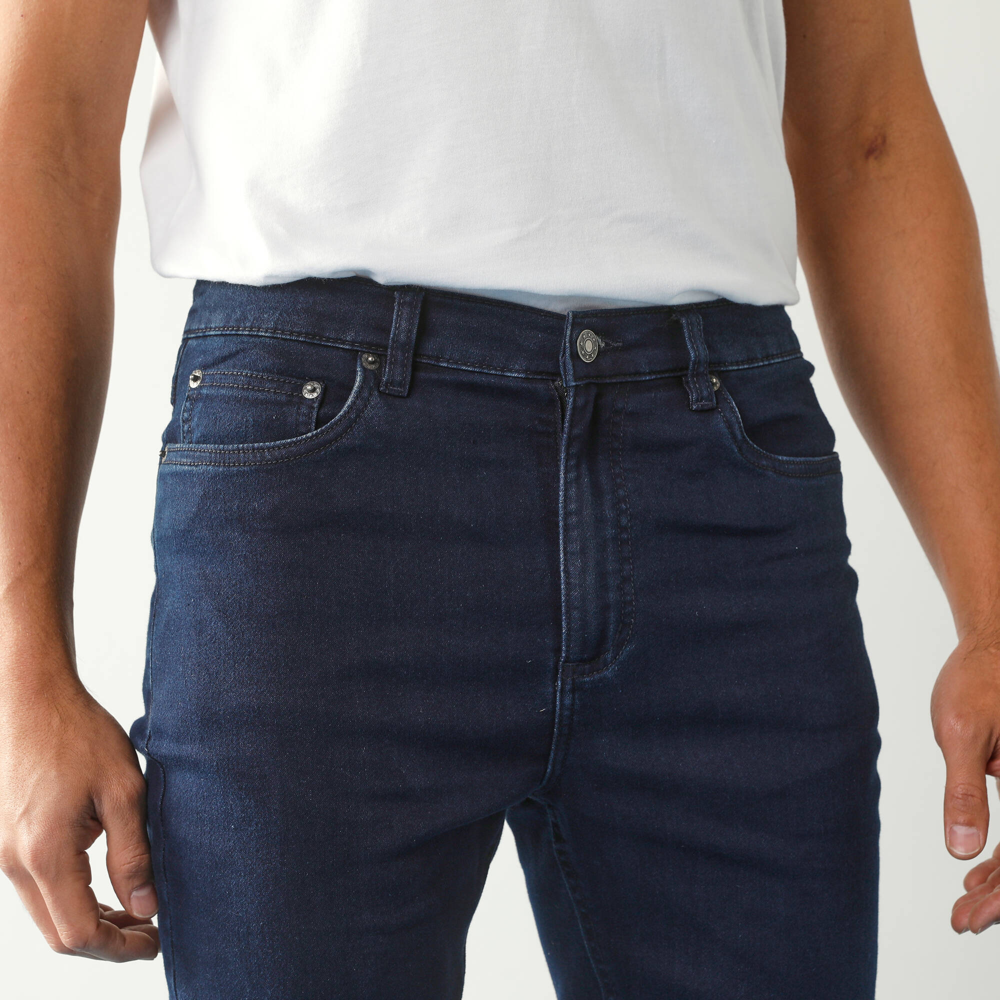 Pantalon effet jean denim lger ultra stretch - L28 - Blancheporte 40$