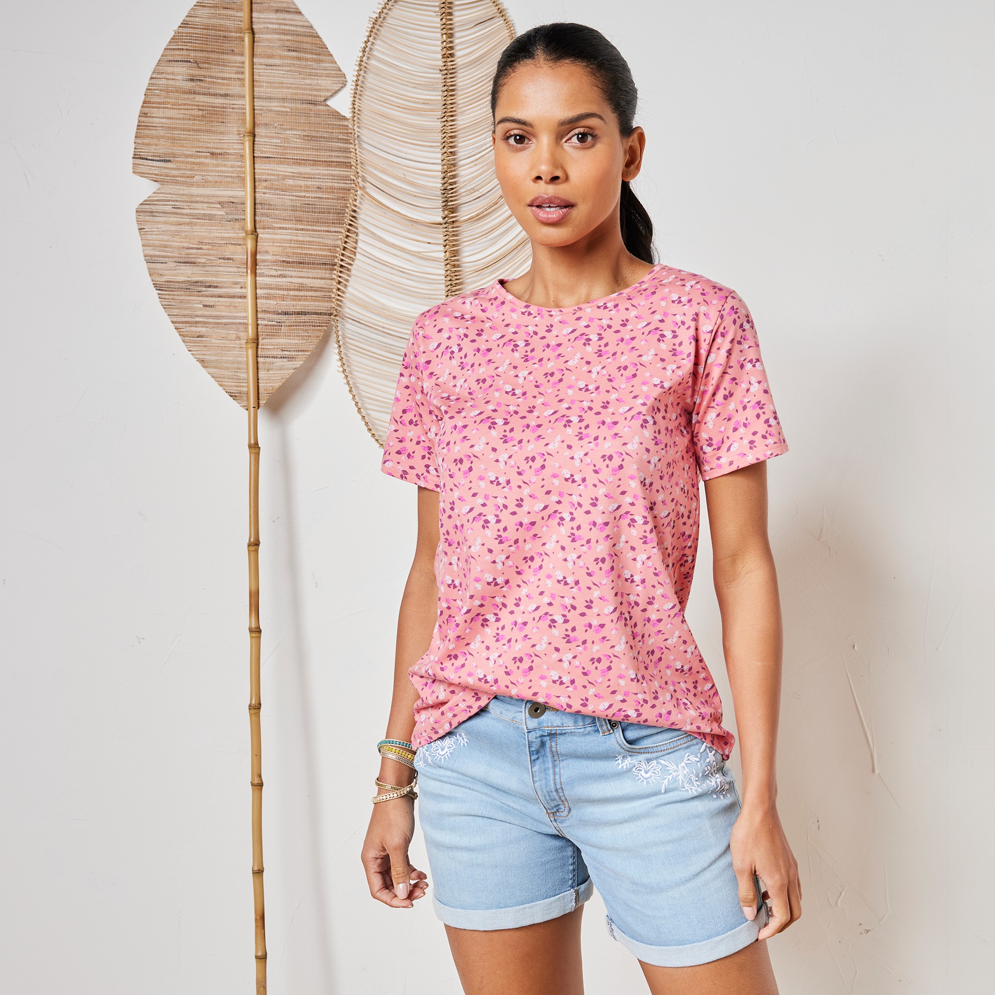 Tee-shirt Manches Courtes Imprimé - Blancheporte