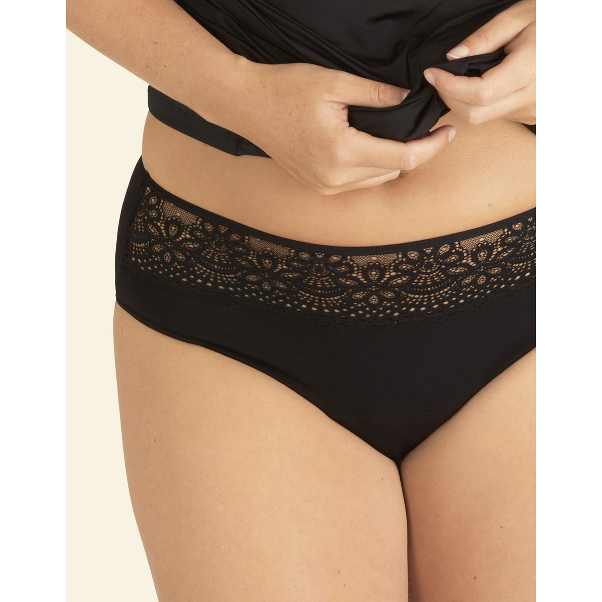 Culotte Menstruelle Ceinture Dentelle - Flux Abondant - Well